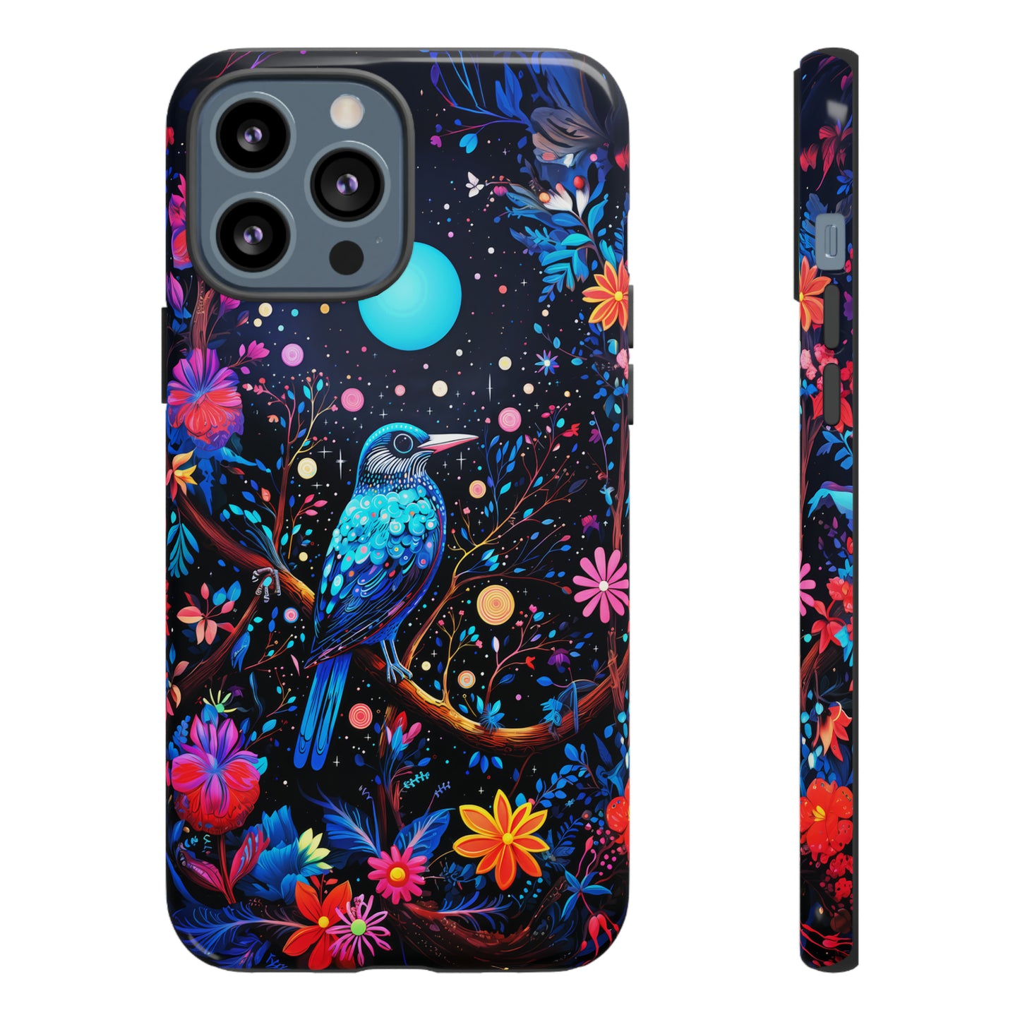 Blue bird at night Tough Cases
