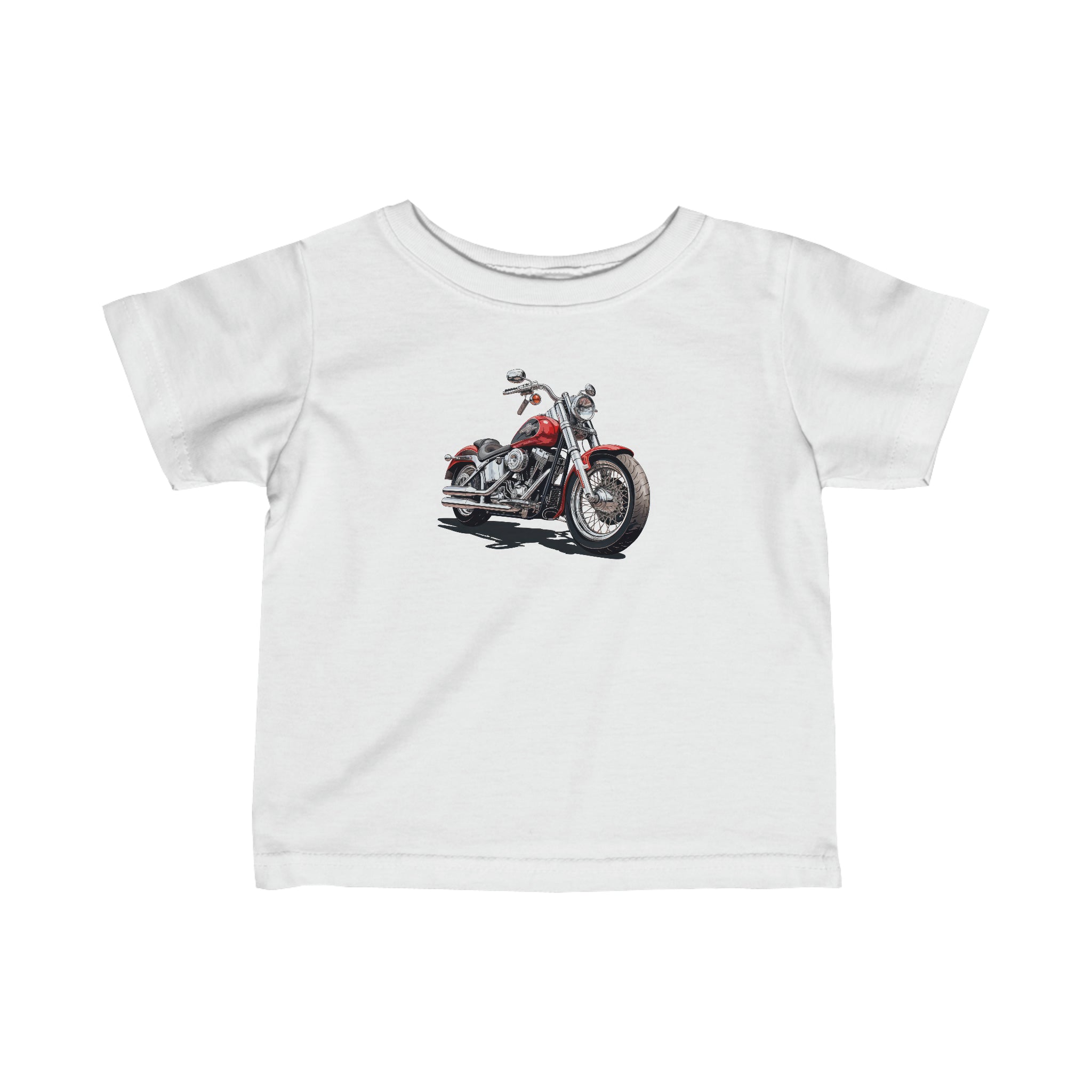 Red Motorcycle Infant Fine Jersey Tee
