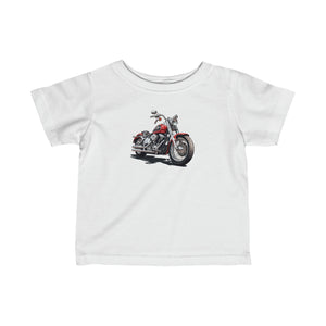 Red Motorcycle Infant Fine Jersey Tee