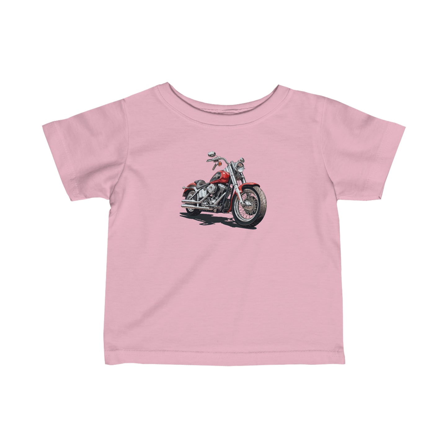 Red Motorcycle Infant Fine Jersey Tee
