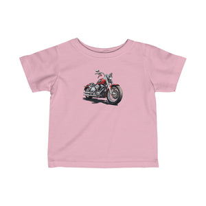 Red Motorcycle Infant Fine Jersey Tee