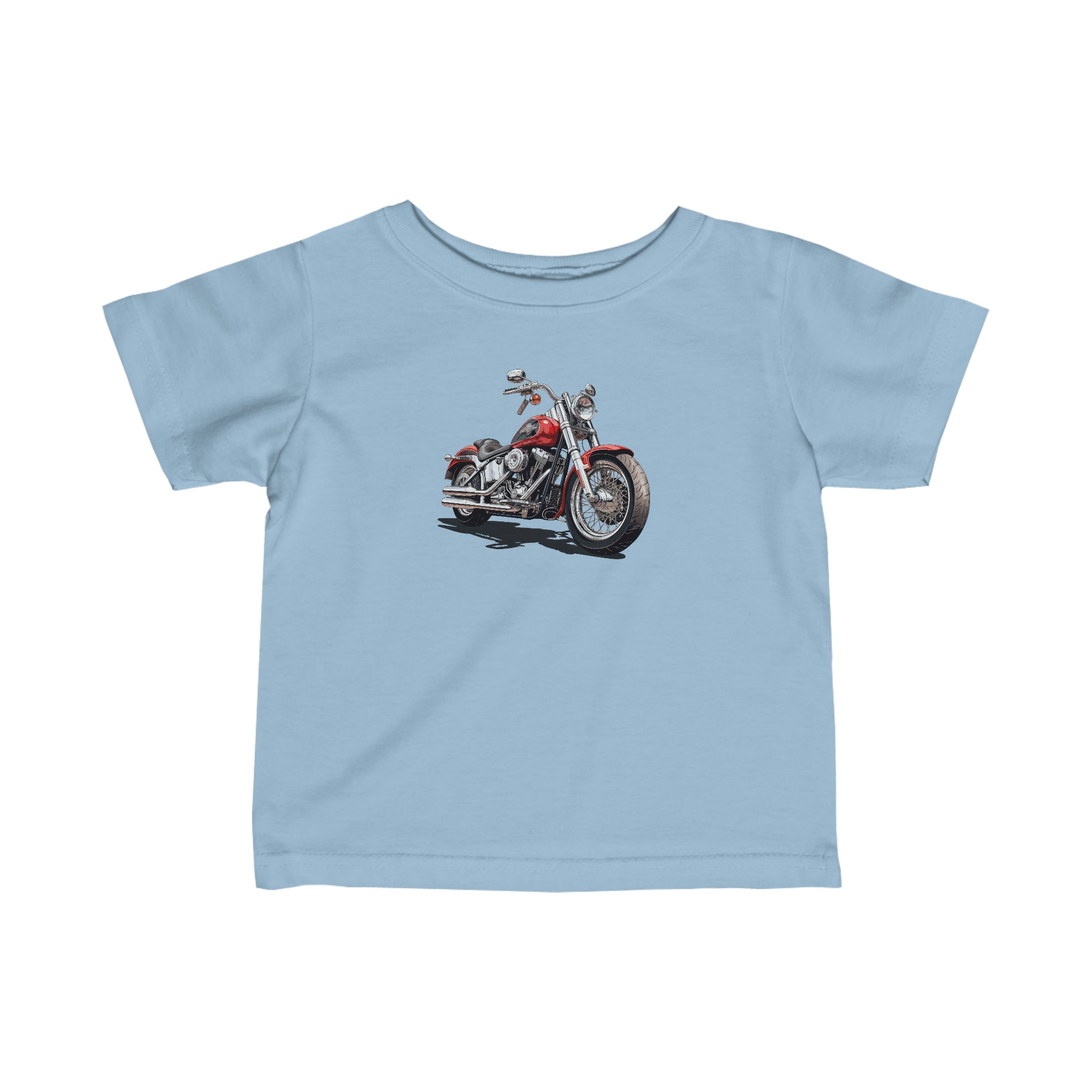 Red Motorcycle Infant Fine Jersey Tee