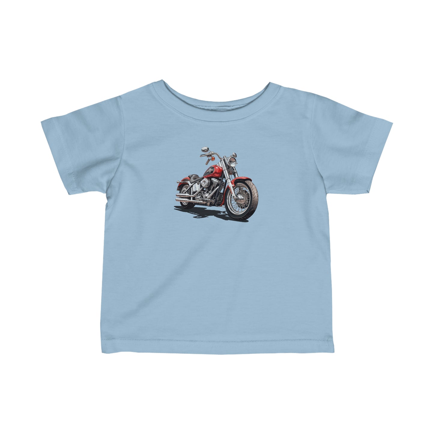 Red Motorcycle Infant Fine Jersey Tee