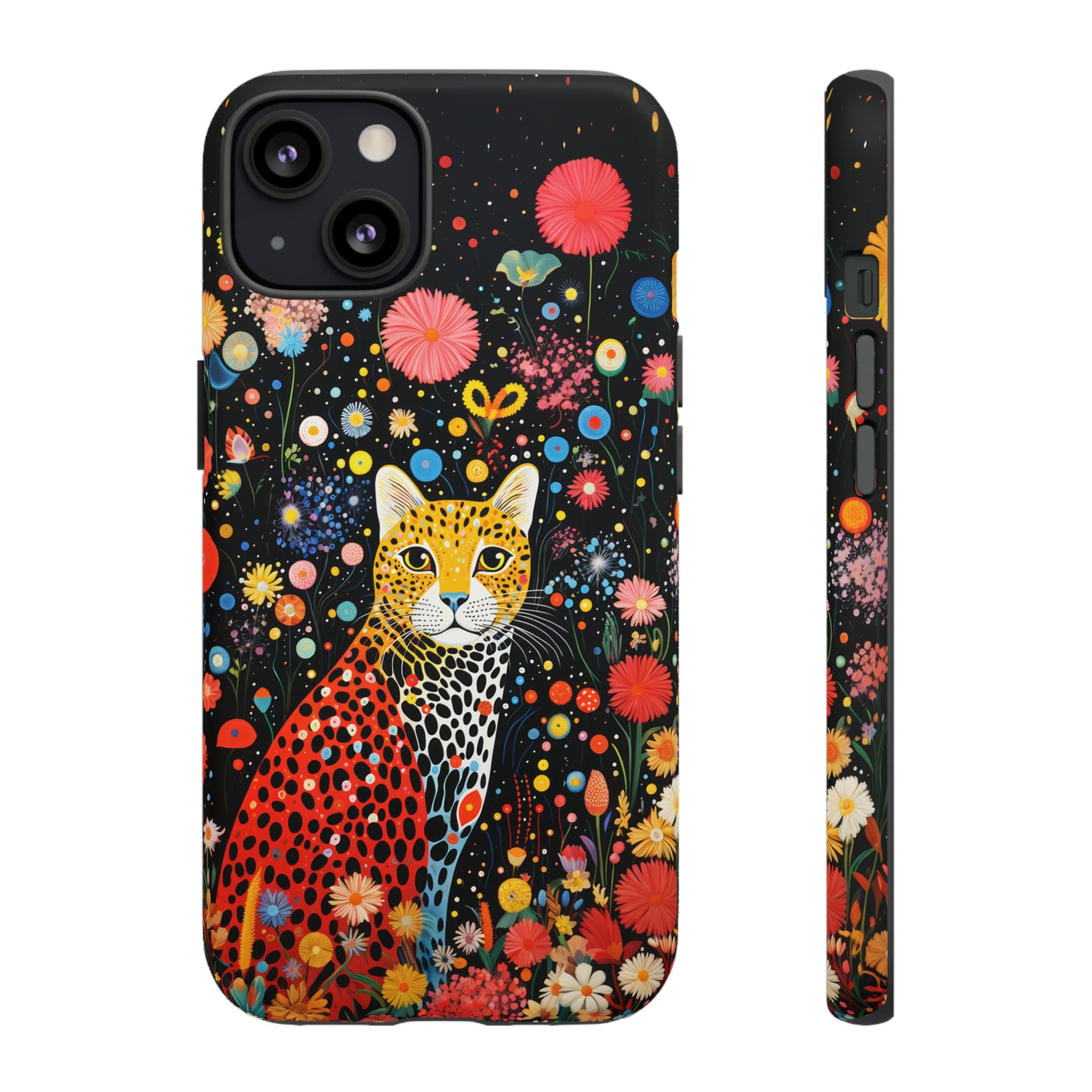 Cheetah in night flowers Tough Cases