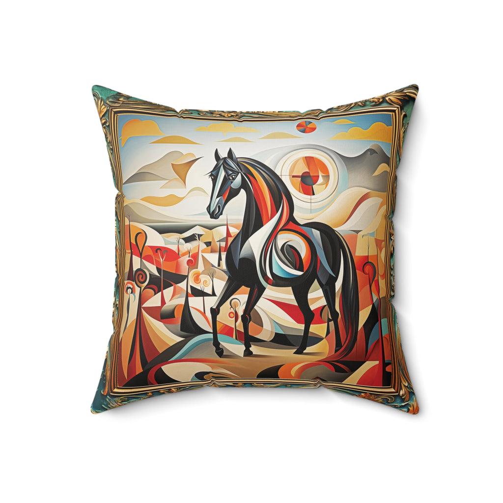 Spanish Stallion  Square Pillow