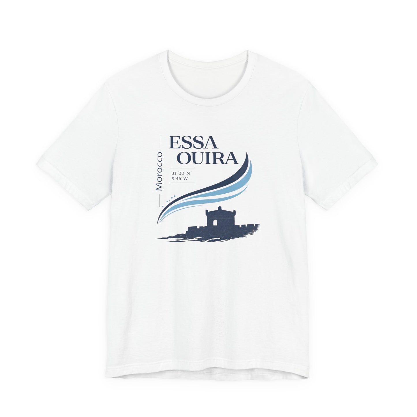 Essaouira Morocco Tee — Coastal Surf & Kasbah Graphic T-Shirt