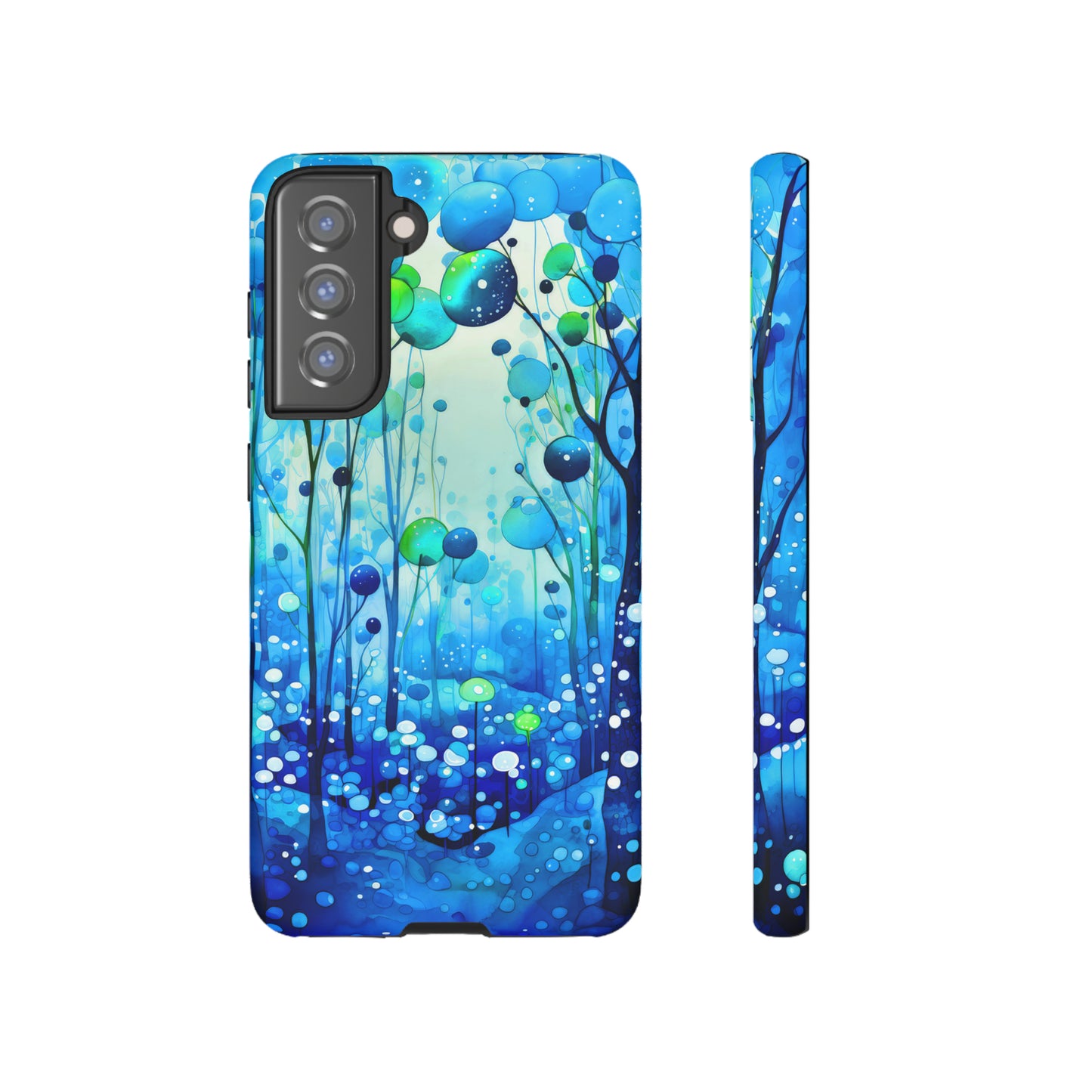Blue fantasy forest Tough Cases