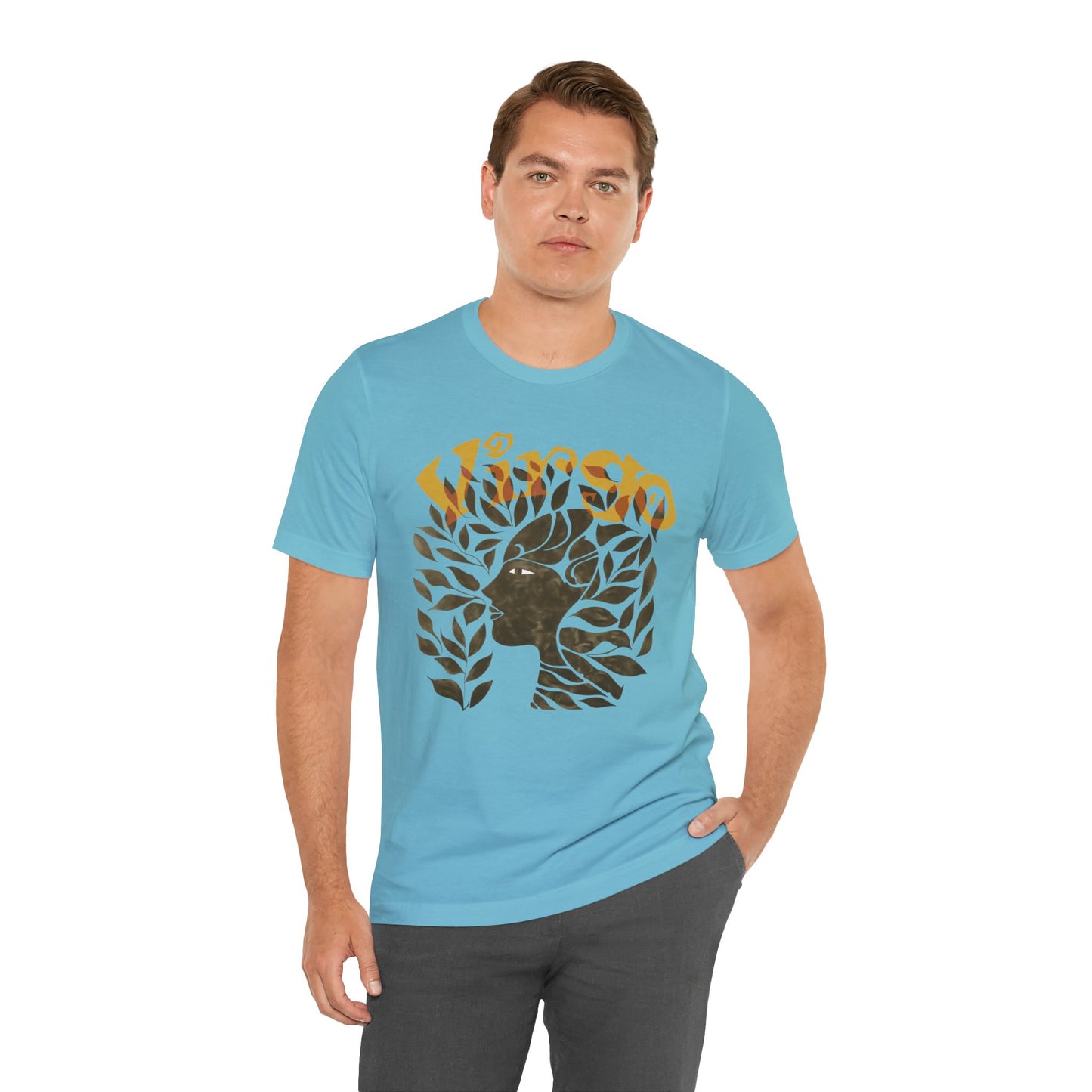 Virgo bronze graphic Unisex Jersey Short Sleeve Tee