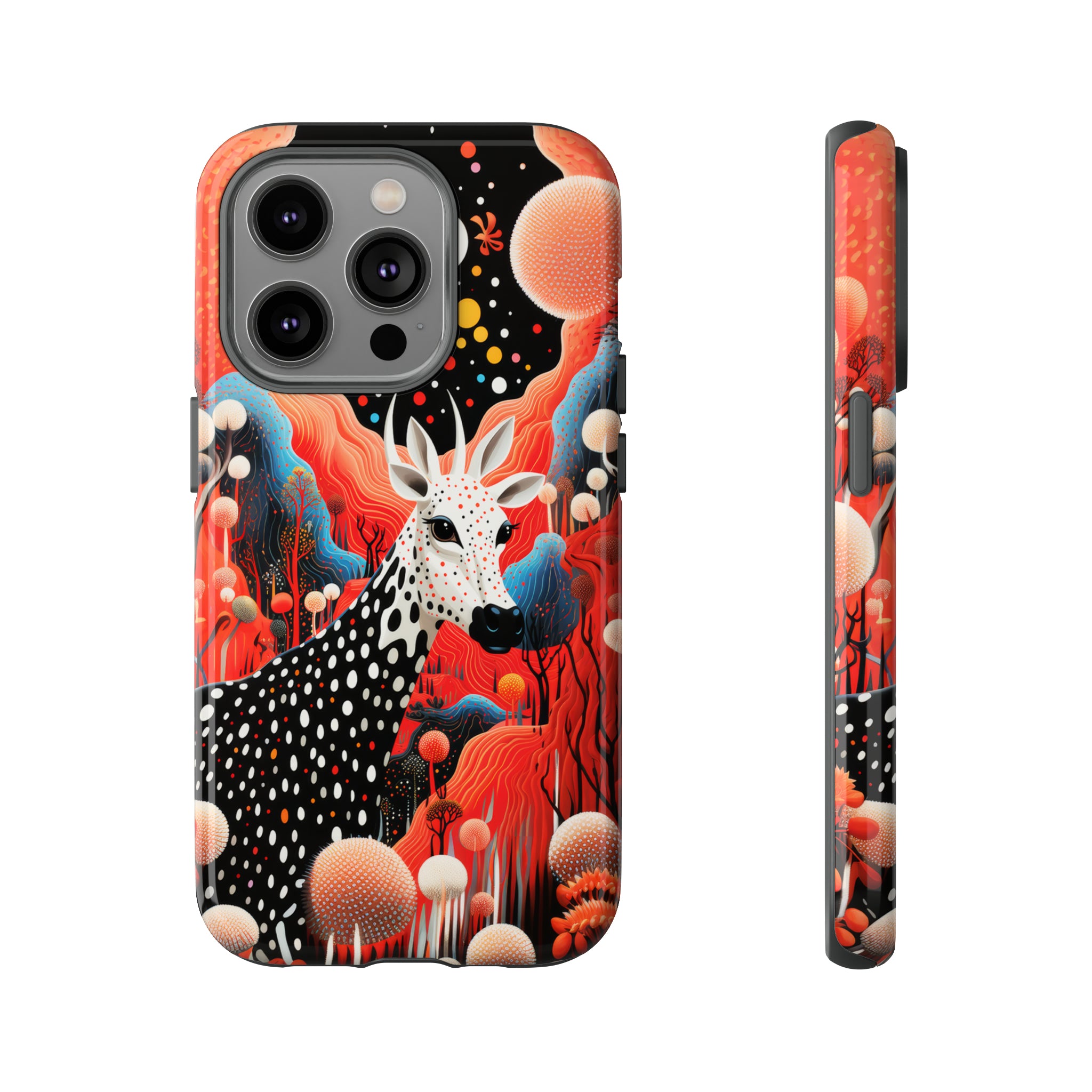 Spotted Elk in the rainbow forest Tough Cases