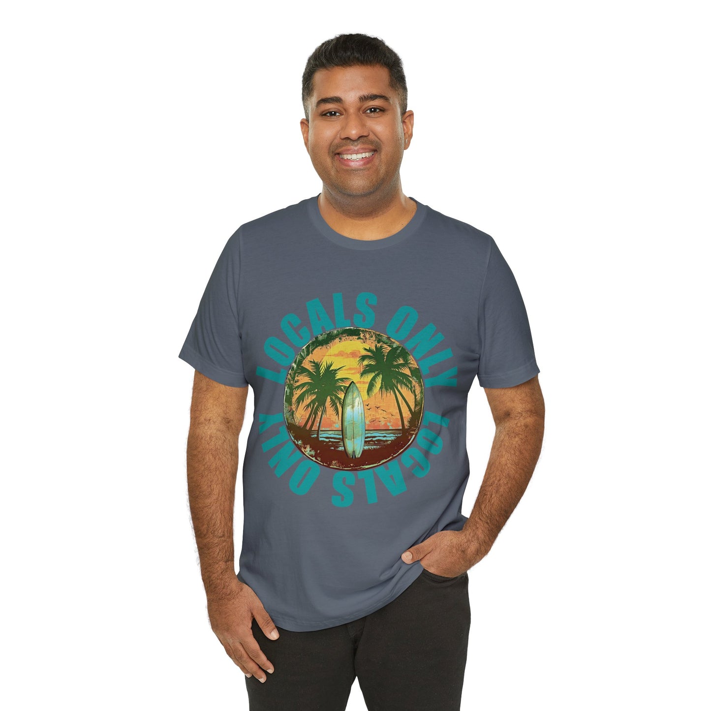 Locals Only stamp Unisex Jersey Short Sleeve Tee
