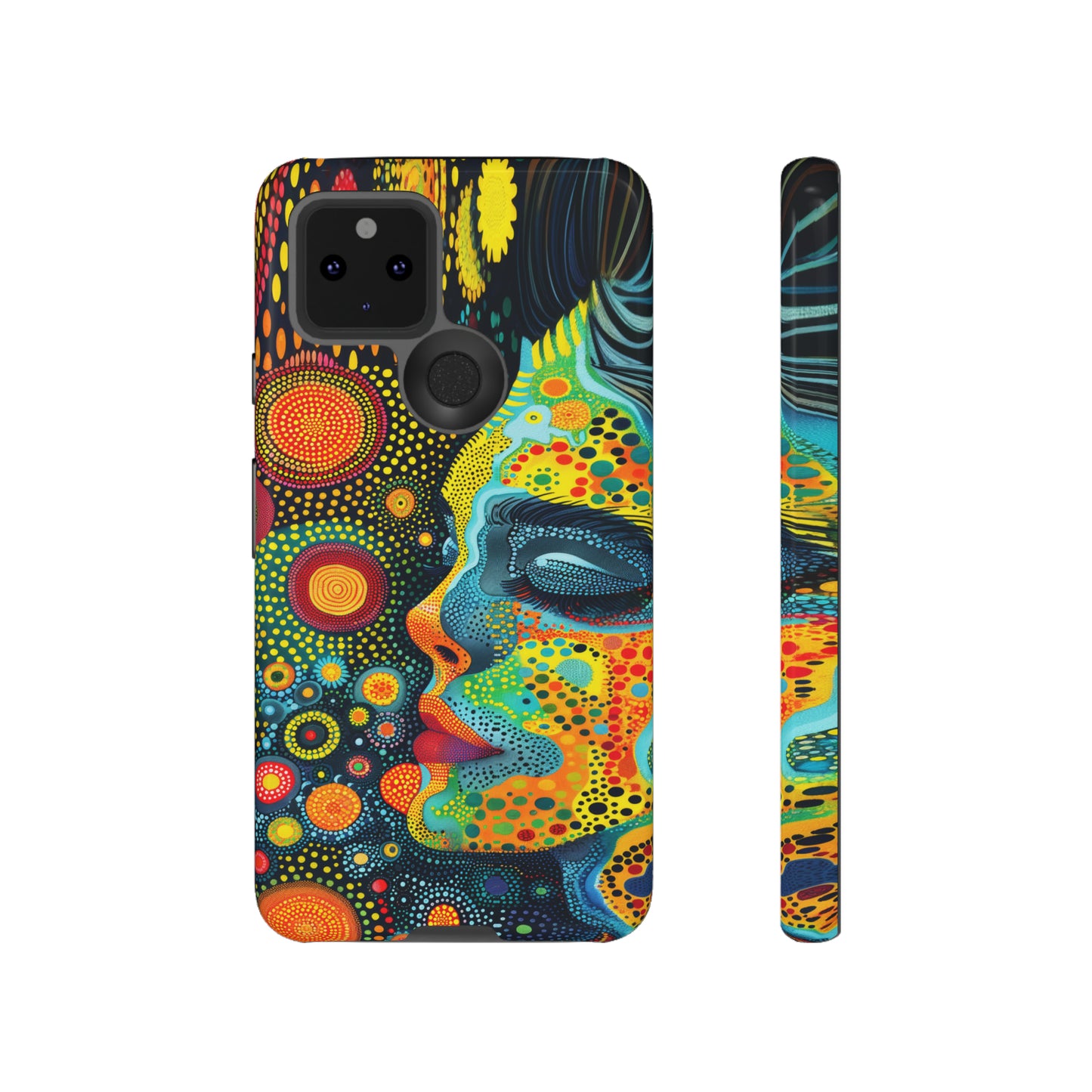 Phone Case, rainbow girl, Artistic design, Tough Case, Colorful whimsical rainbow fantasy design, iPhone 15, 14, 13, 12, 11, Samsung, Pixel