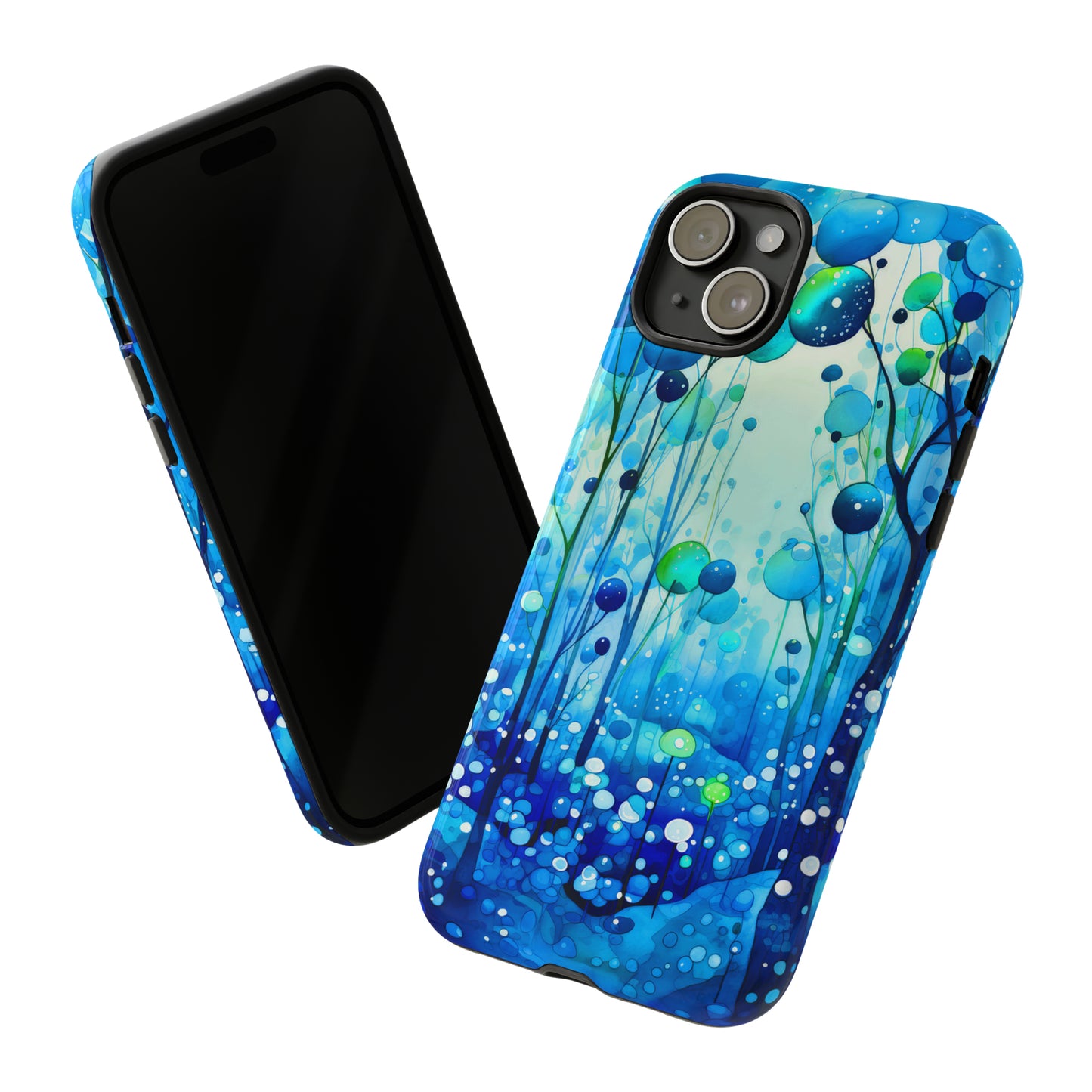 Blue fantasy forest Tough Cases