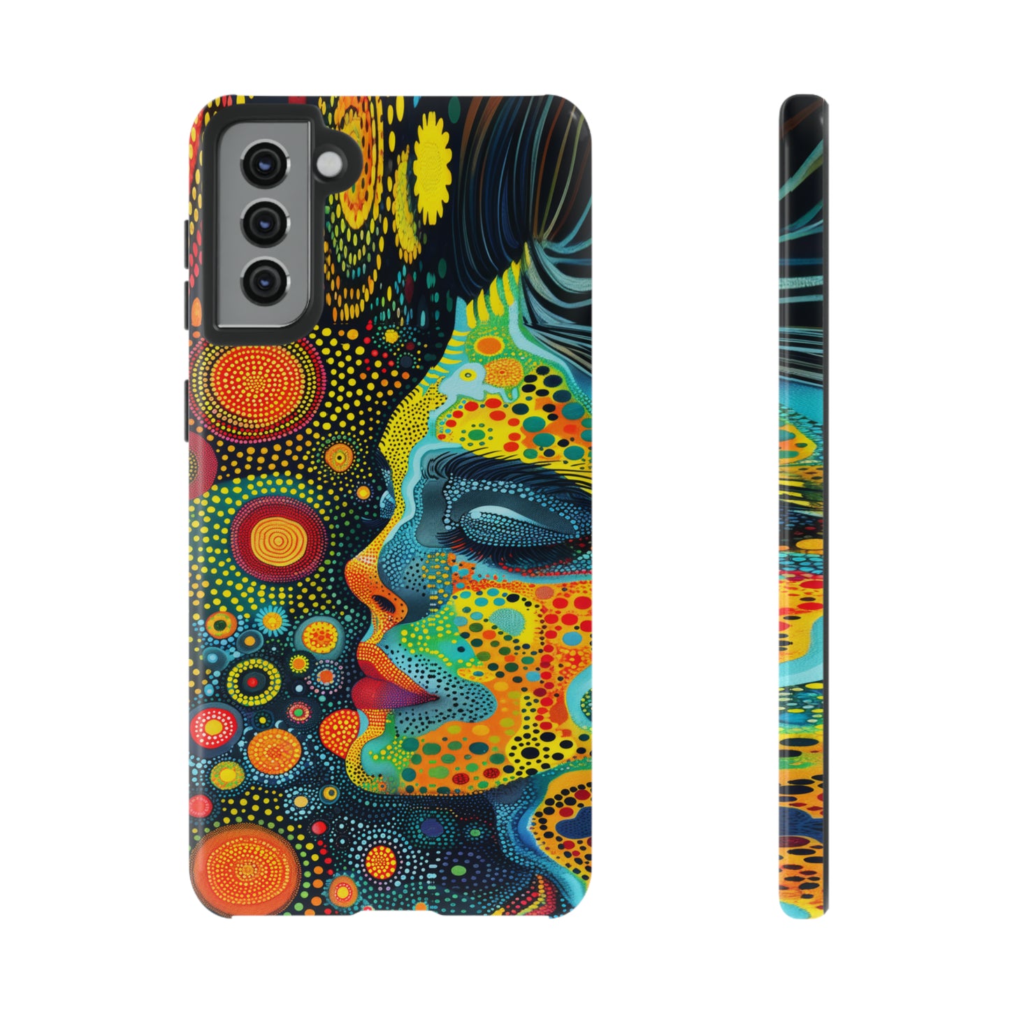 Phone Case, rainbow girl, Artistic design, Tough Case, Colorful whimsical rainbow fantasy design, iPhone 15, 14, 13, 12, 11, Samsung, Pixel
