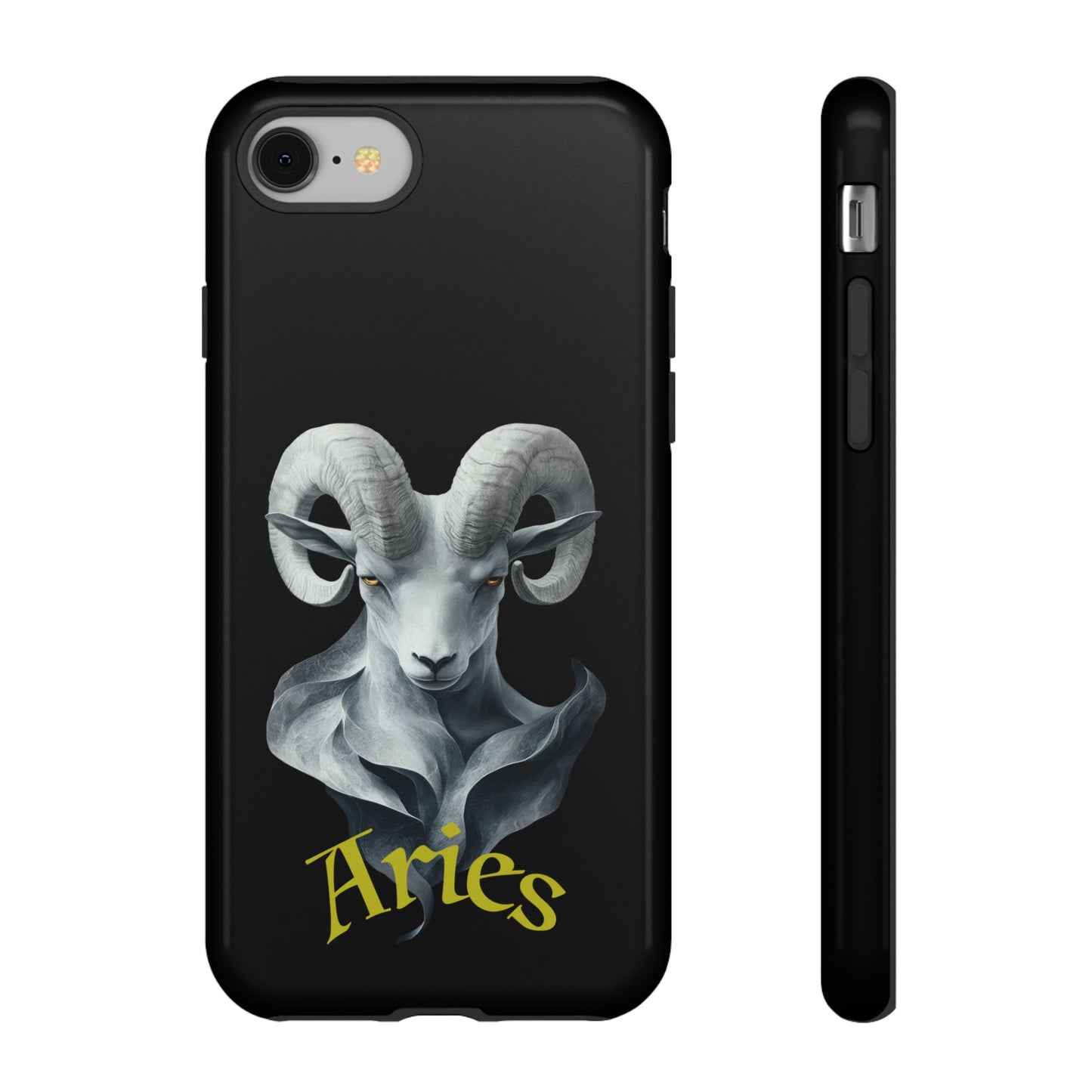 Aries Tough Phone Cases, Artistic Zodiac Phone Cases, premium-quality cases for iPhone, Samsung Galaxy, and Google Pixel devices