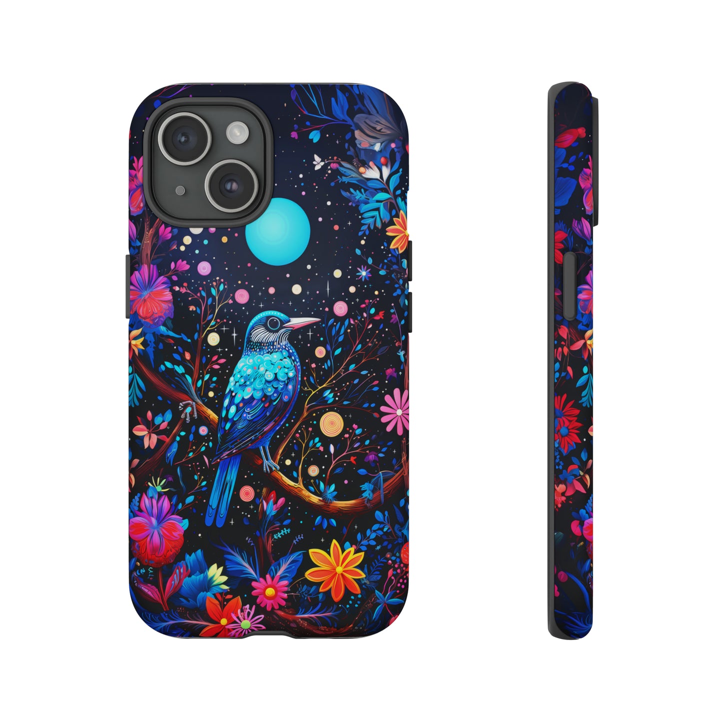 Blue bird at night Tough Cases