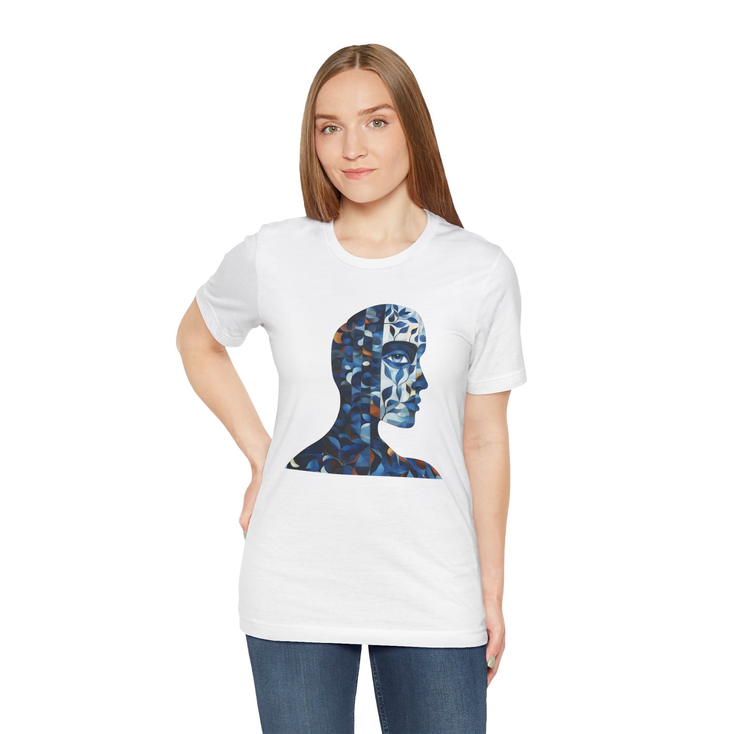 Dreamy Profile Art Unisex Short Sleeve Tee
