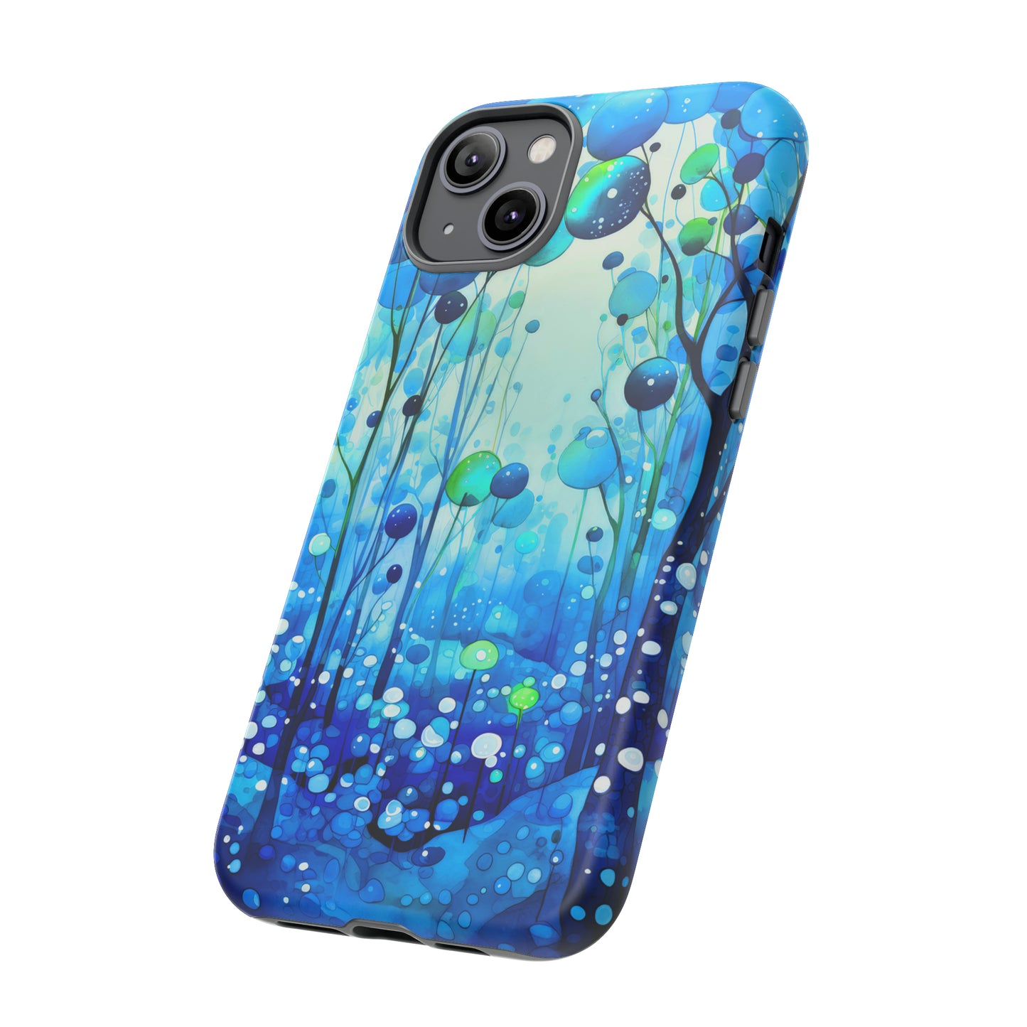 Blue fantasy forest Tough Cases