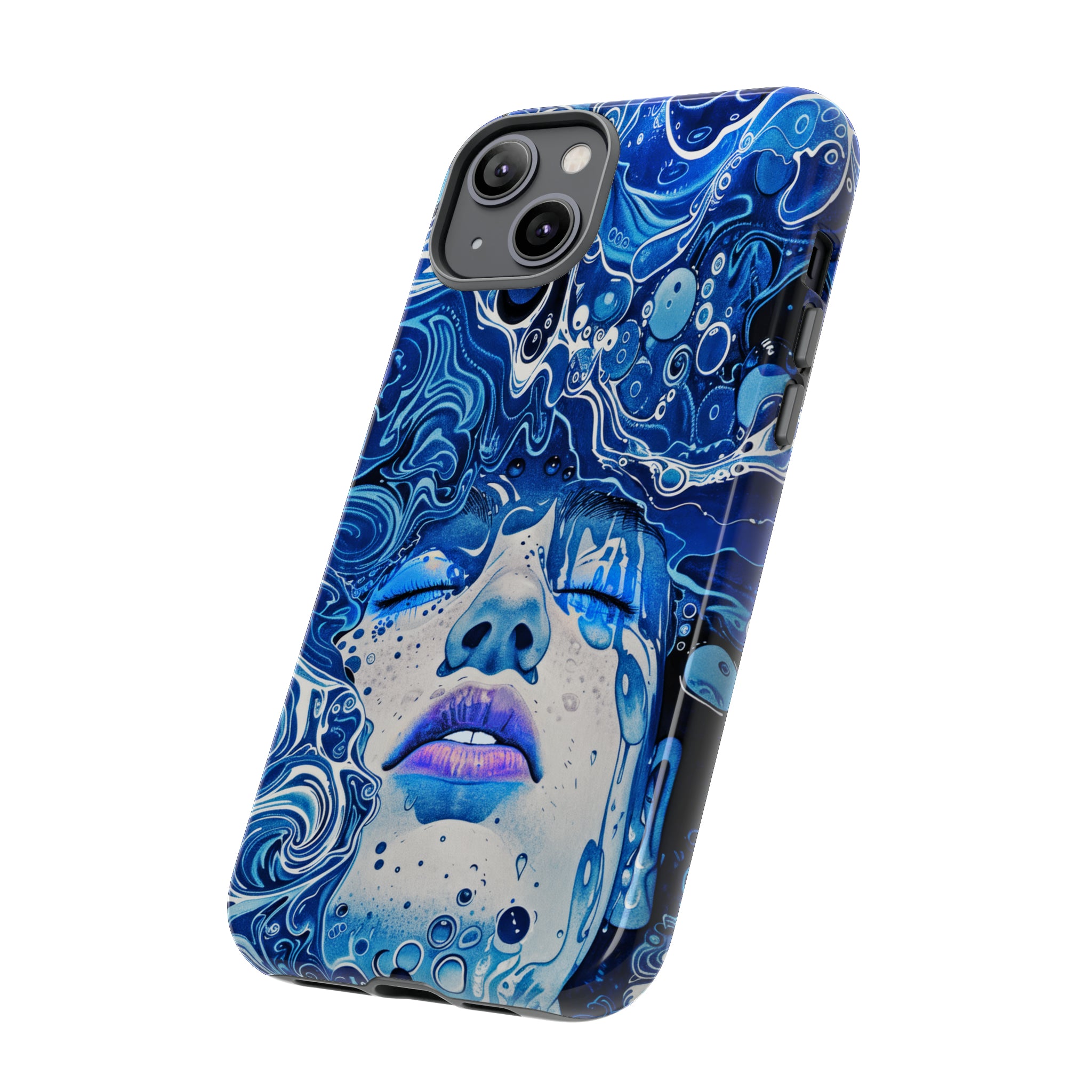 Phone Case, underwater design, Artistic design, Tough Case, Colorful whimsical water fantasy design, iPhone 15, 14, 13, 12, 11, Samsung, Pixel