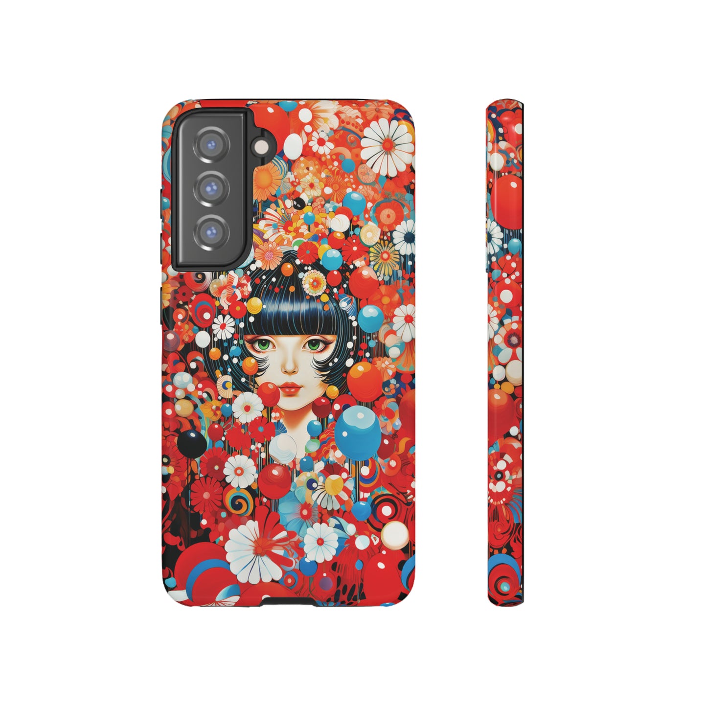 Girl in red blossoms Tough Cases