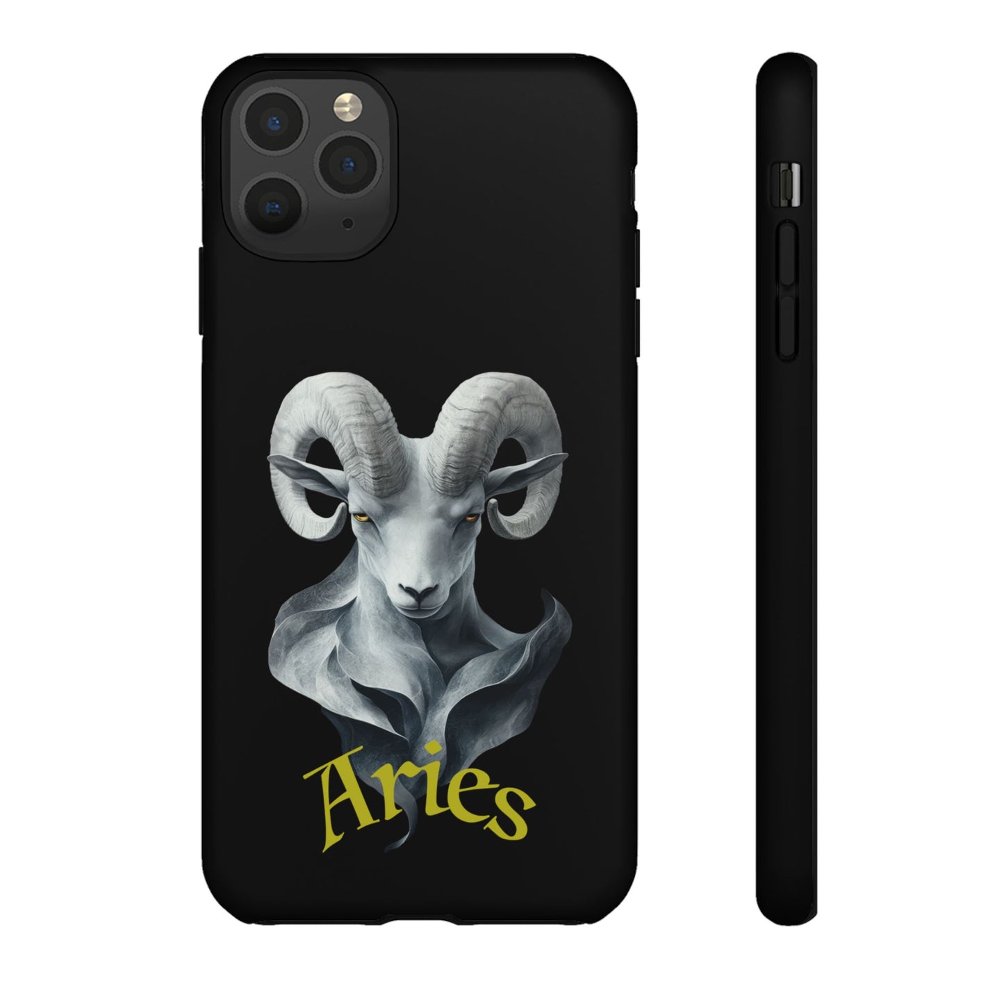 Aries Tough Phone Cases, Artistic Zodiac Phone Cases, premium-quality cases for iPhone, Samsung Galaxy, and Google Pixel devices