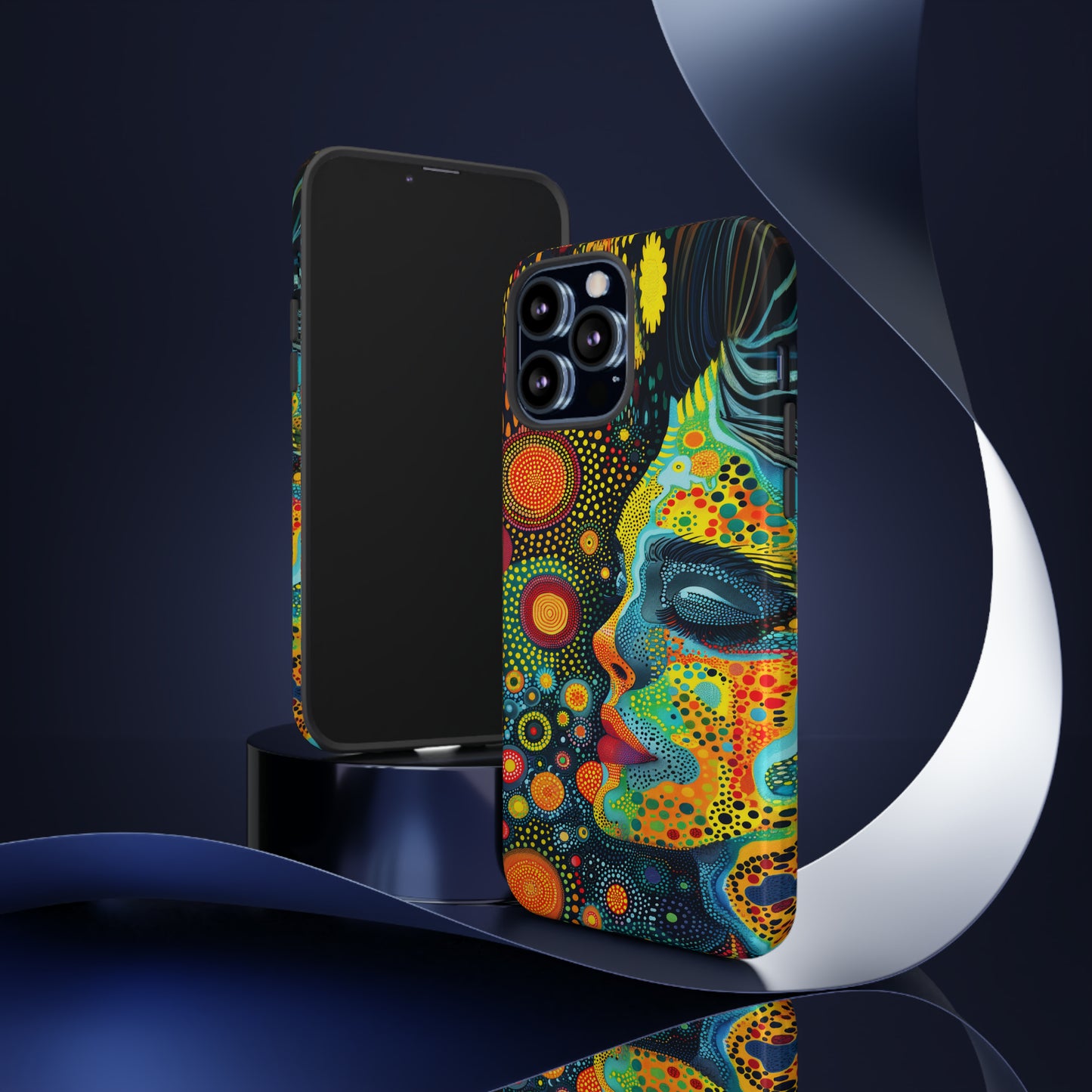 Phone Case, rainbow girl, Artistic design, Tough Case, Colorful whimsical rainbow fantasy design, iPhone 15, 14, 13, 12, 11, Samsung, Pixel