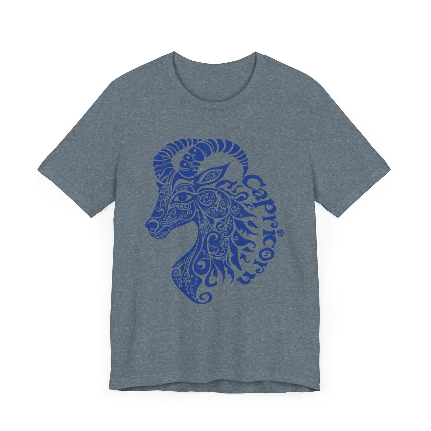 Capricorn blue graphic Unisex Jersey Short Sleeve Tee