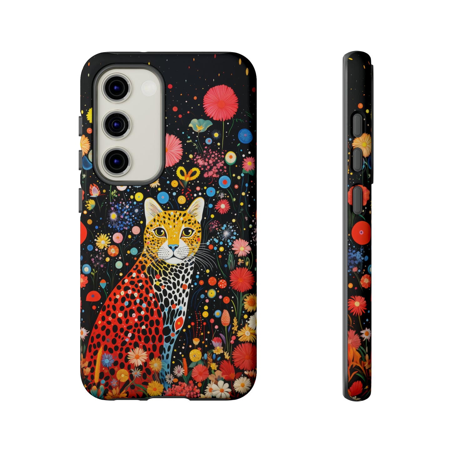 Cheetah in night flowers Tough Cases