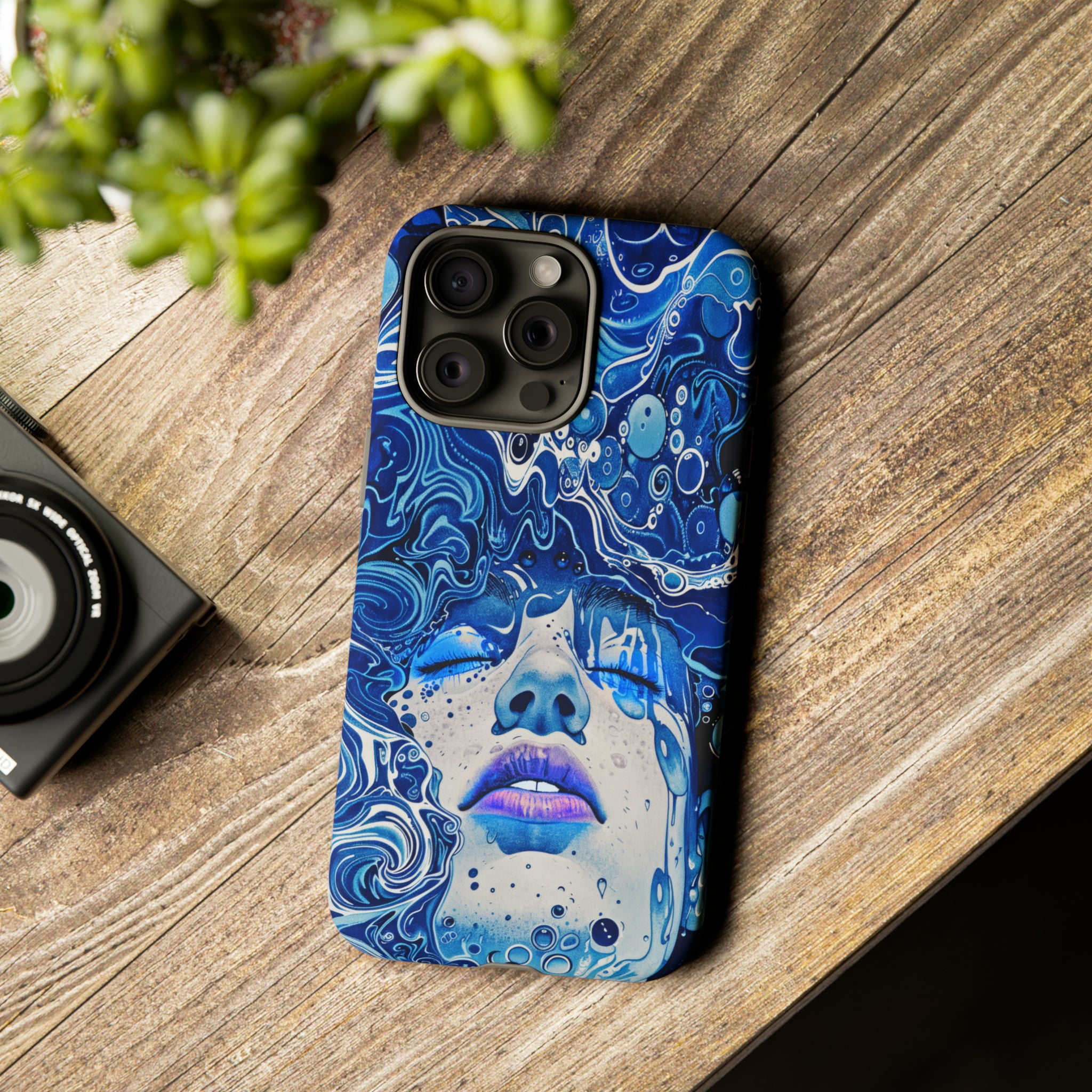 Phone Case, underwater design, Artistic design, Tough Case, Colorful whimsical water fantasy design, iPhone 15, 14, 13, 12, 11, Samsung, Pixel