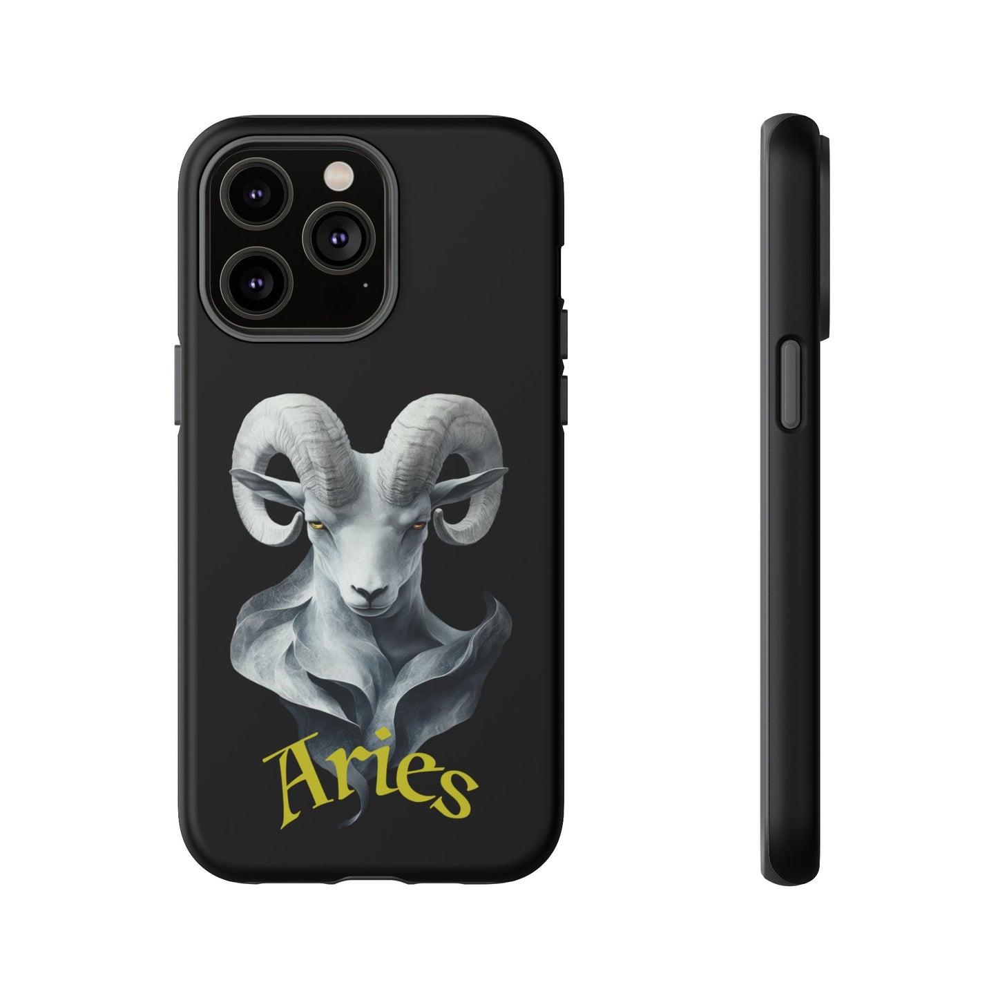 Aries Tough Phone Cases, Artistic Zodiac Phone Cases, premium-quality cases for iPhone, Samsung Galaxy, and Google Pixel devices