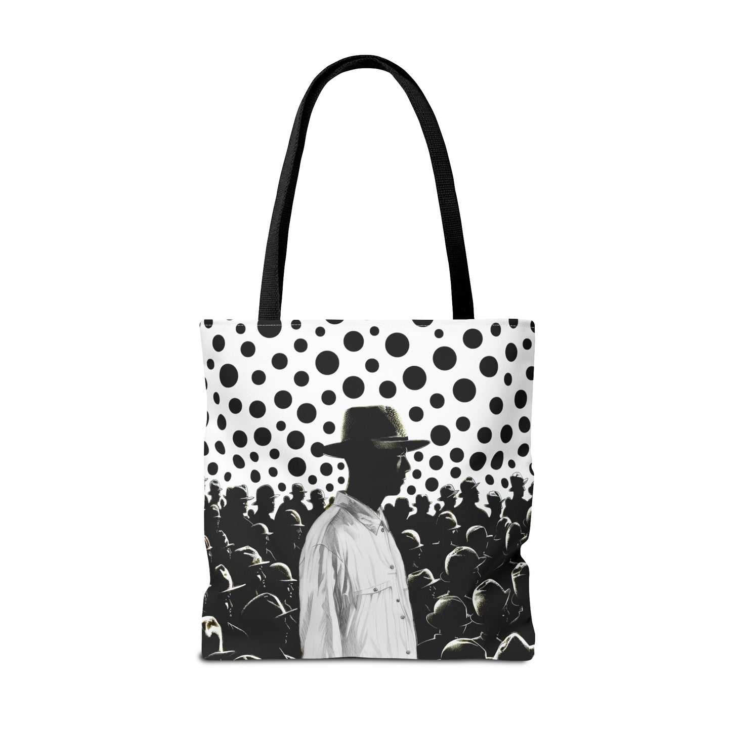 Stand up stand out black & white print Tote Bag in 3 sizes