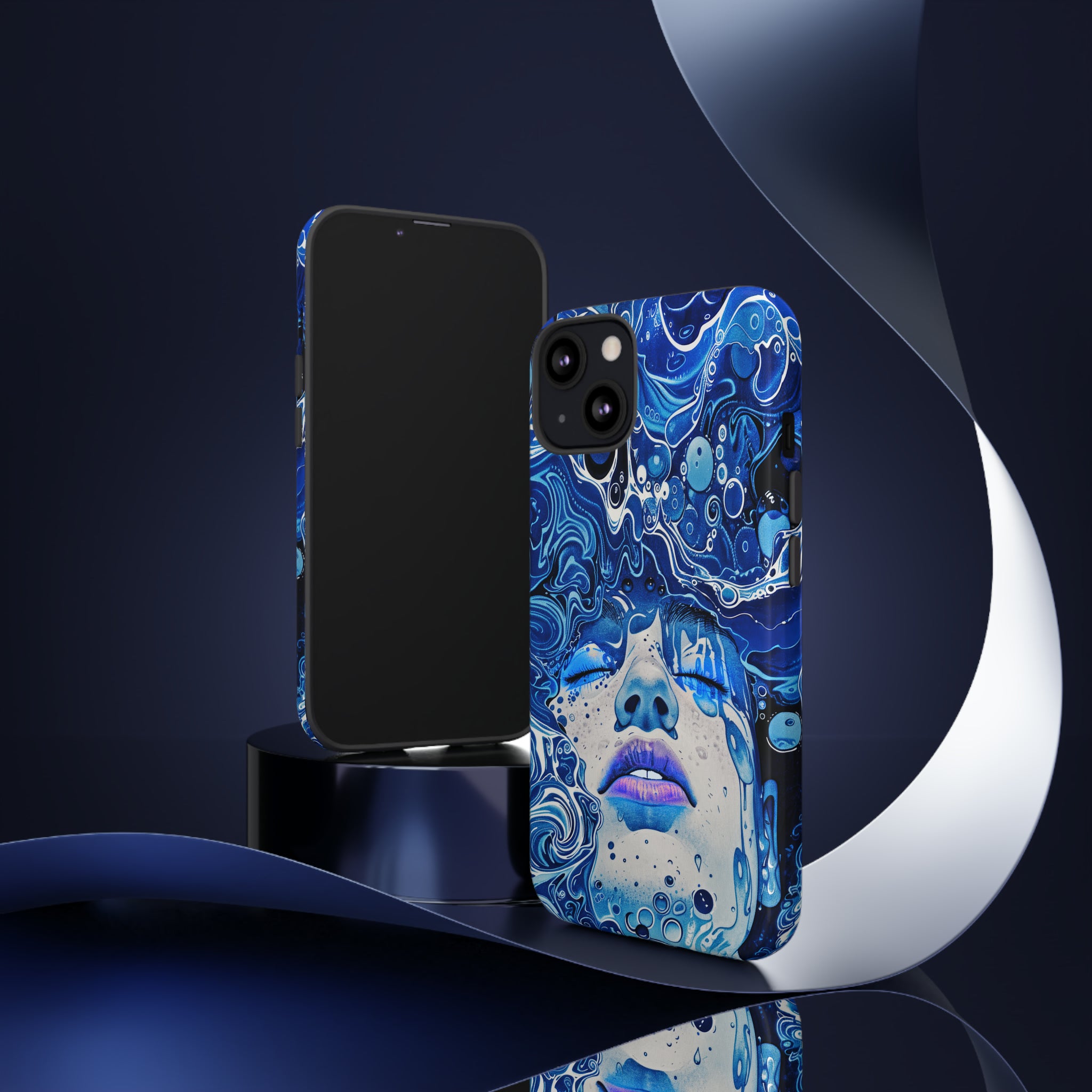 Phone Case, underwater design, Artistic design, Tough Case, Colorful whimsical water fantasy design, iPhone 15, 14, 13, 12, 11, Samsung, Pixel