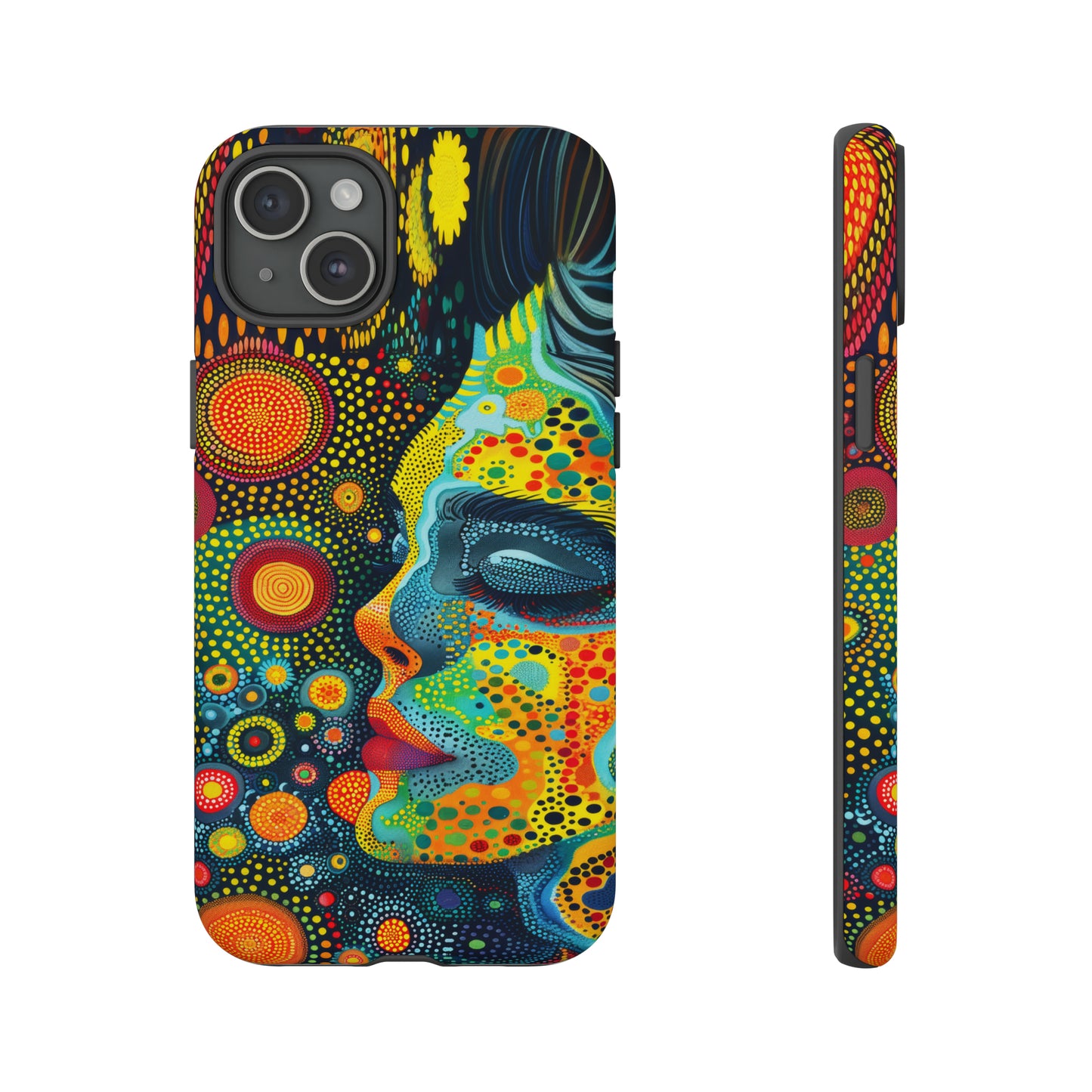 Phone Case, rainbow girl, Artistic design, Tough Case, Colorful whimsical rainbow fantasy design, iPhone 15, 14, 13, 12, 11, Samsung, Pixel