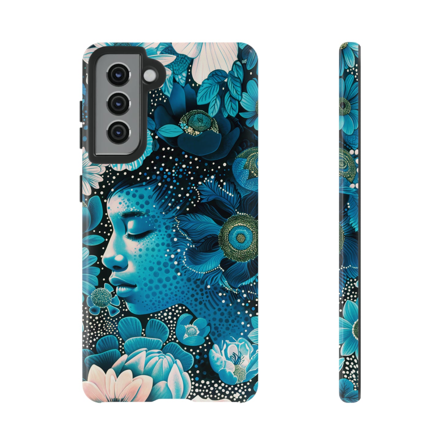 Girl in blue Tough Cases