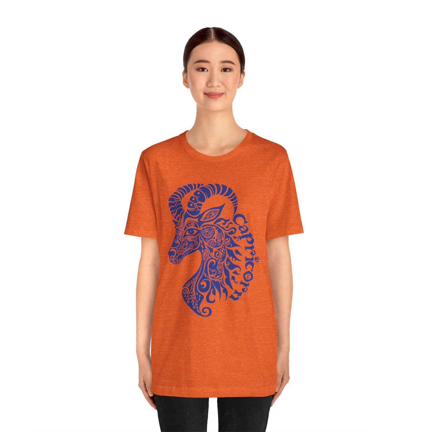 Capricorn blue graphic Unisex Jersey Short Sleeve Tee
