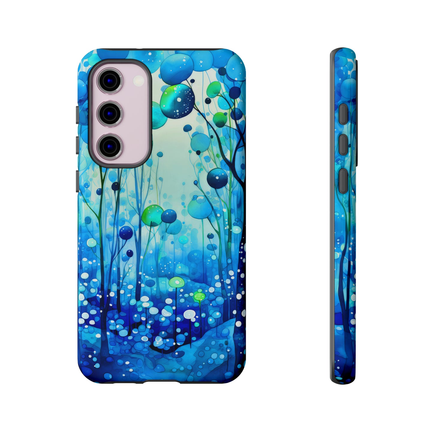 Blue fantasy forest Tough Cases
