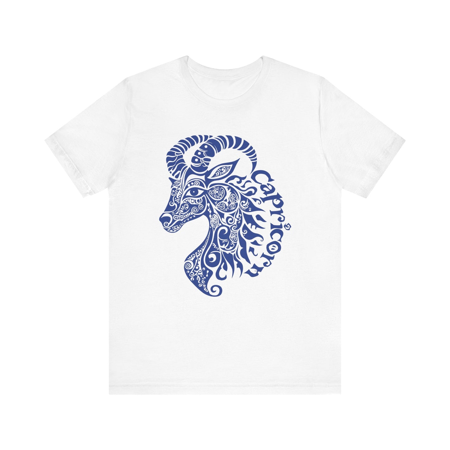 Capricorn blue graphic Unisex Jersey Short Sleeve Tee