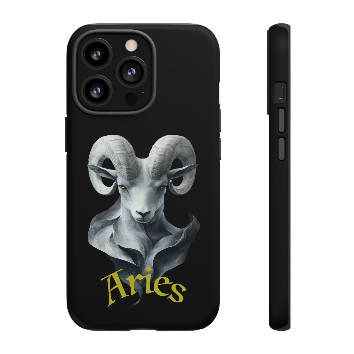 Aries Tough Phone Cases, Artistic Zodiac Phone Cases, premium-quality cases for iPhone, Samsung Galaxy, and Google Pixel devices