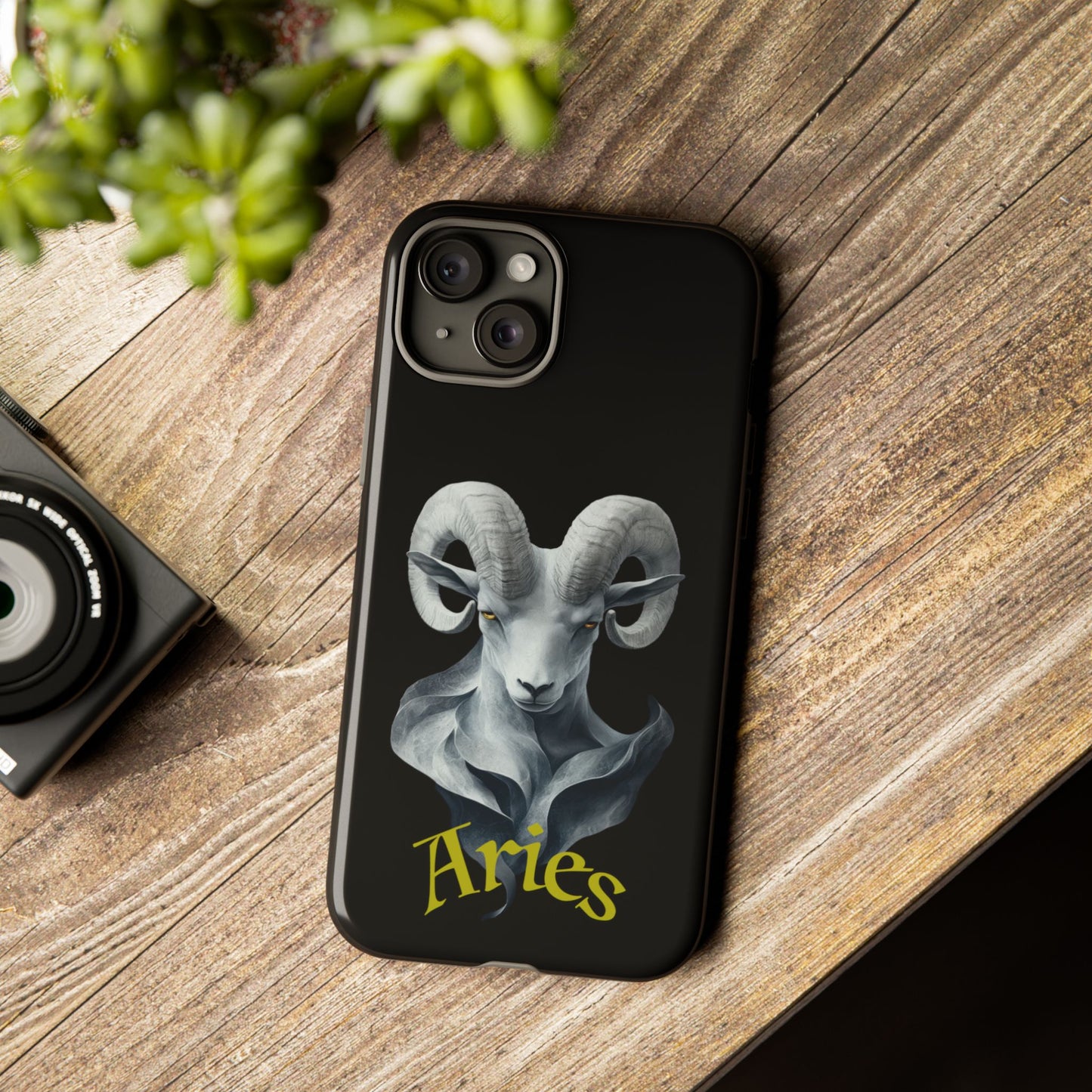 Aries Tough Phone Cases, Artistic Zodiac Phone Cases, premium-quality cases for iPhone, Samsung Galaxy, and Google Pixel devices