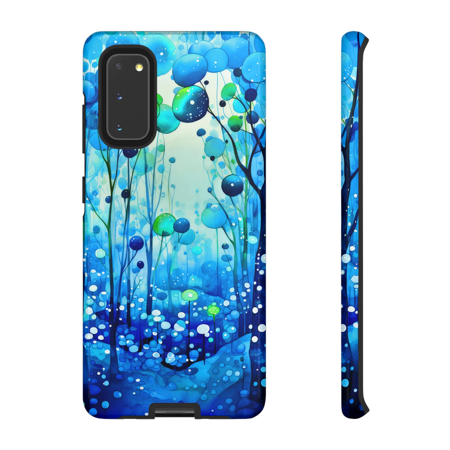 Blue fantasy forest Tough Cases