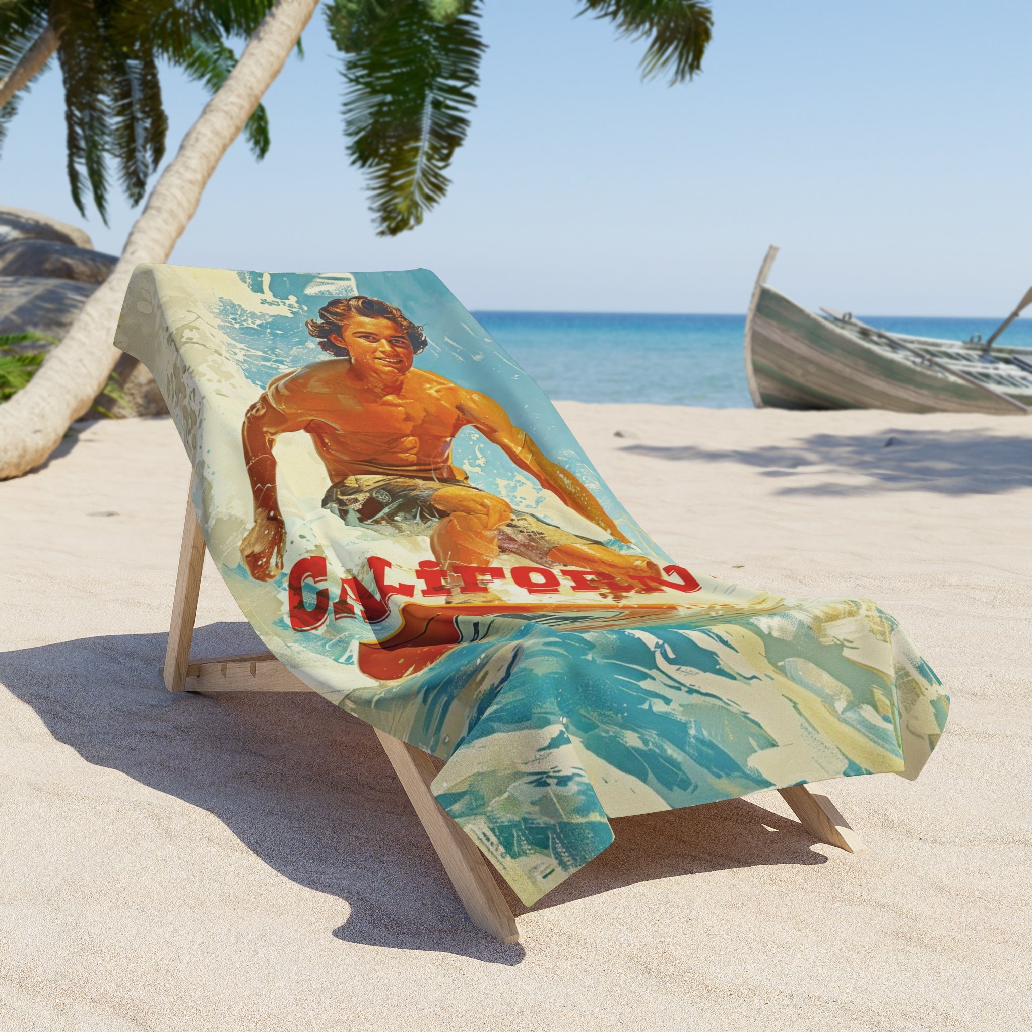 California surfer Beach Towel