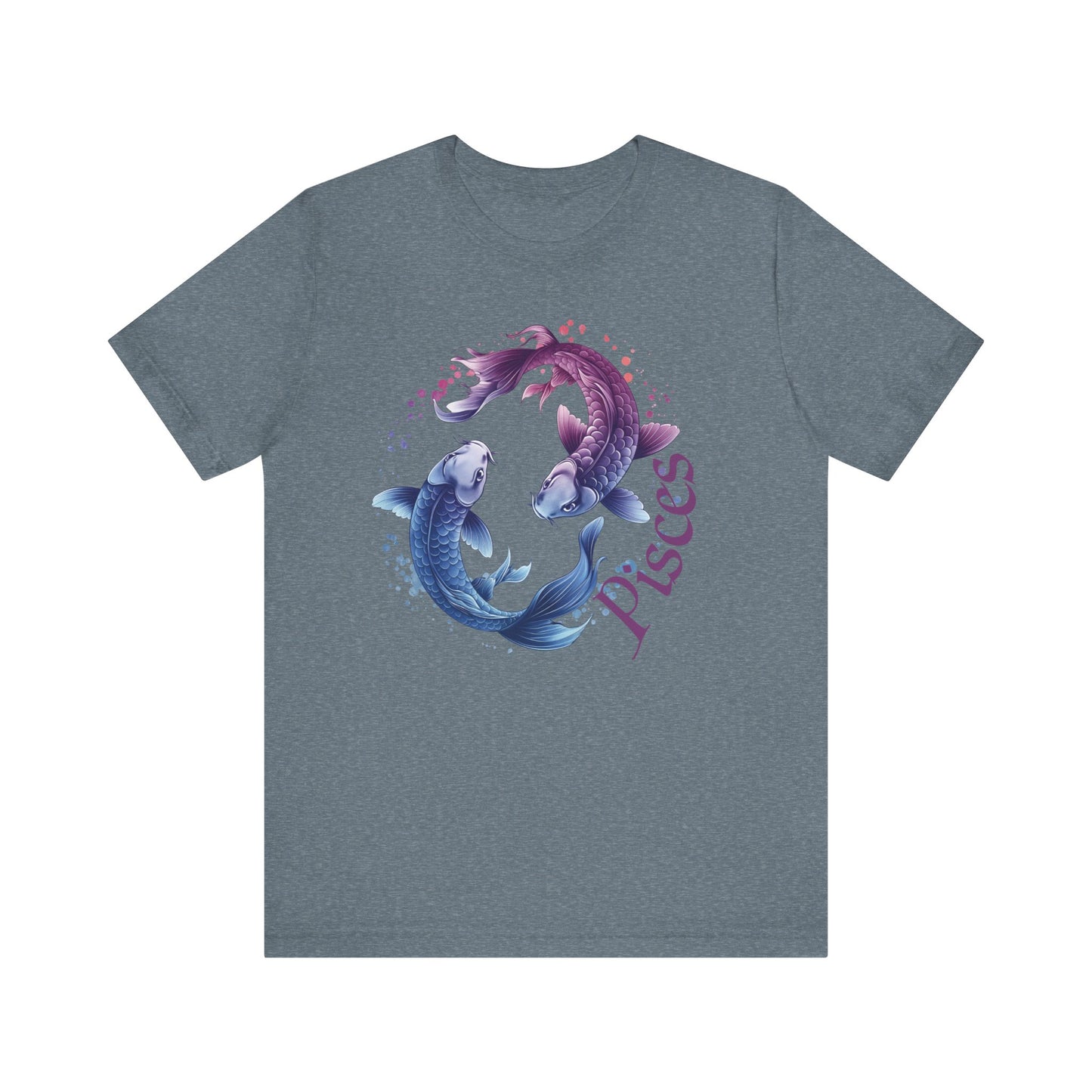 Pisces Artistic Zodiac Unisex Tee, Jersey Short Sleeve Tee, Your Perfect Everyday Favorite