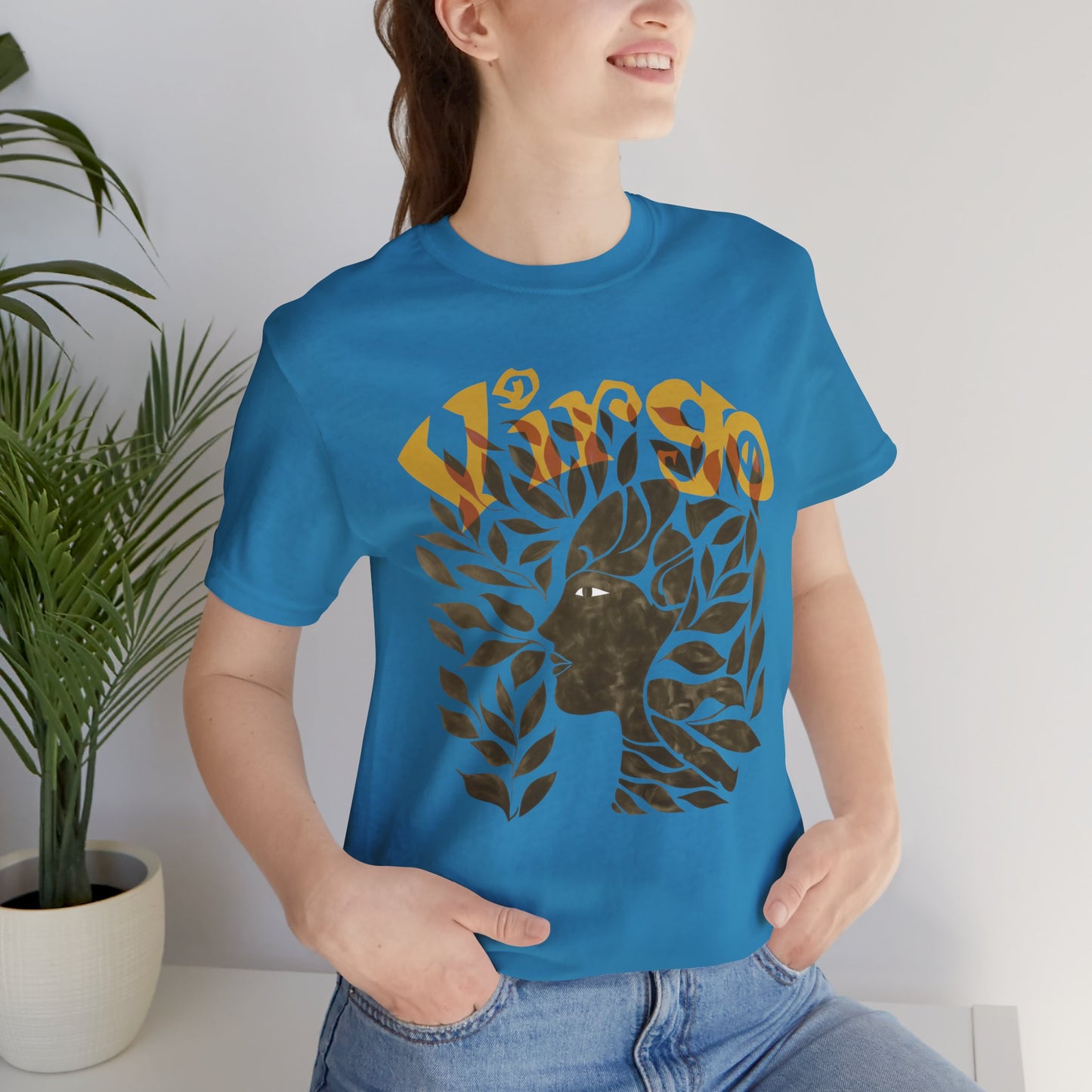 Virgo bronze graphic Unisex Jersey Short Sleeve Tee