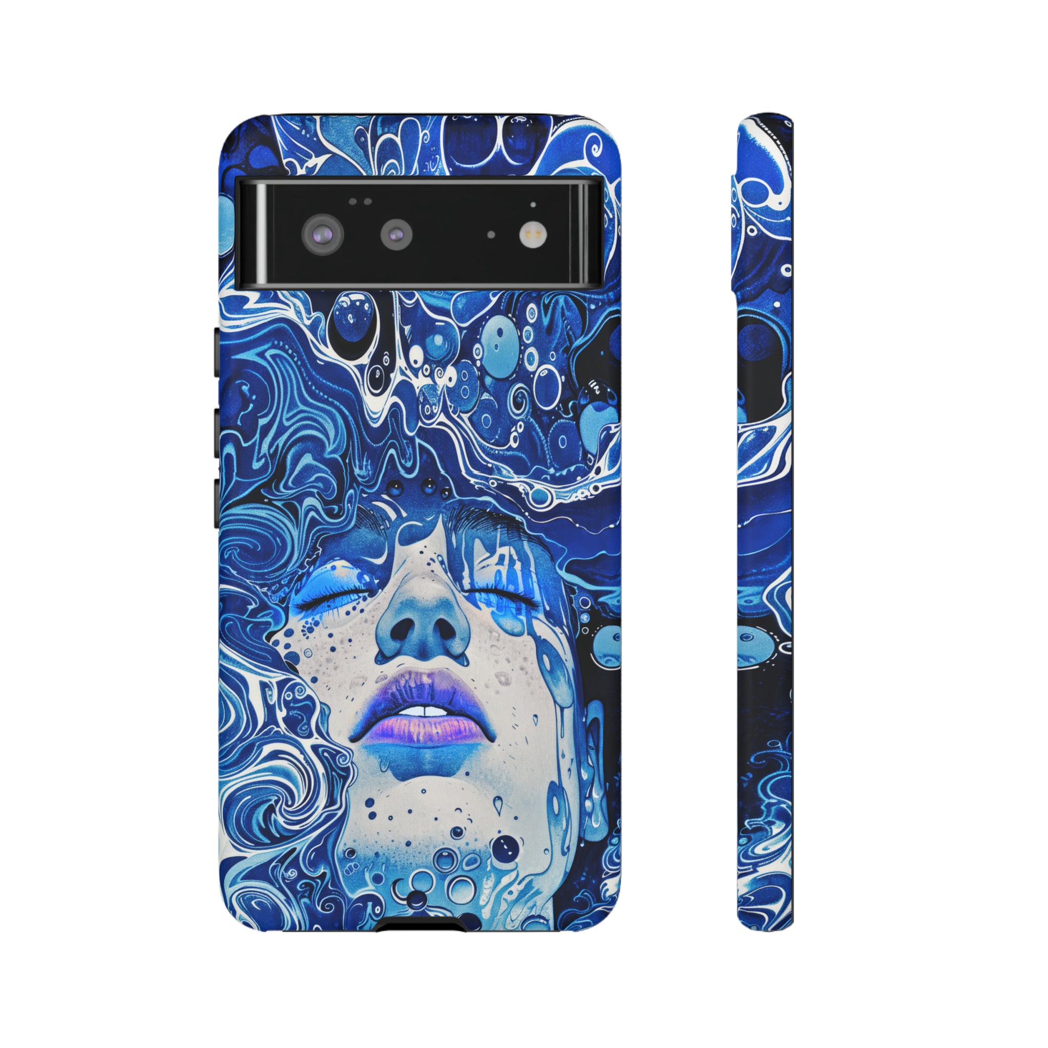 Phone Case, underwater design, Artistic design, Tough Case, Colorful whimsical water fantasy design, iPhone 15, 14, 13, 12, 11, Samsung, Pixel