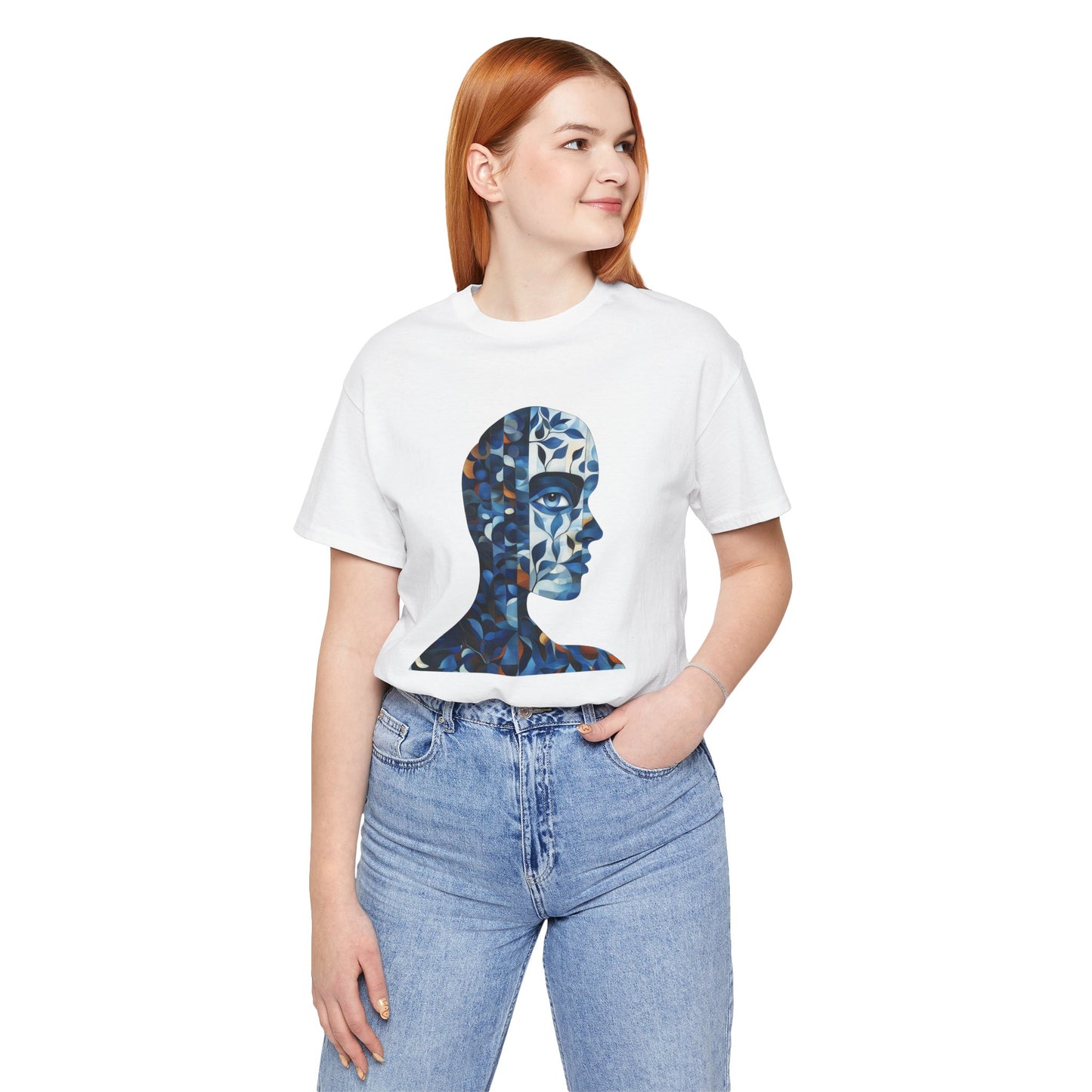 Dreamy Profile Art Unisex Short Sleeve Tee