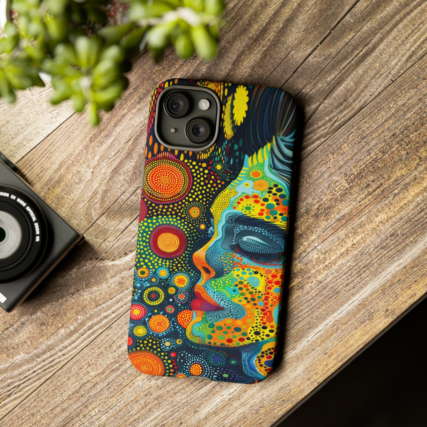 Phone Case, rainbow girl, Artistic design, Tough Case, Colorful whimsical rainbow fantasy design, iPhone 15, 14, 13, 12, 11, Samsung, Pixel