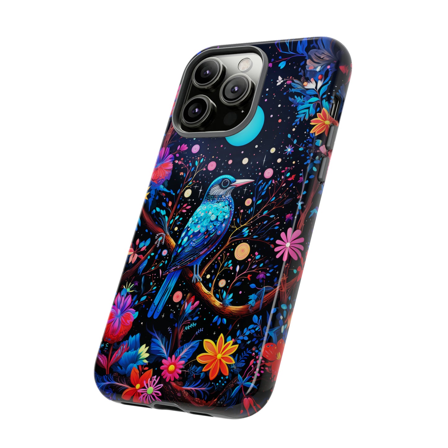 Blue bird at night Tough Cases