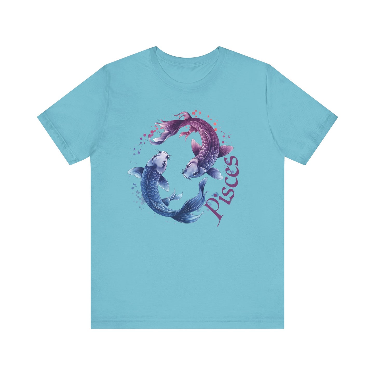Pisces Artistic Zodiac Unisex Tee, Jersey Short Sleeve Tee, Your Perfect Everyday Favorite