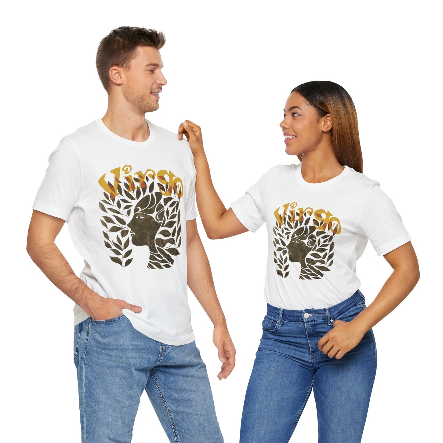 Virgo bronze graphic Unisex Jersey Short Sleeve Tee