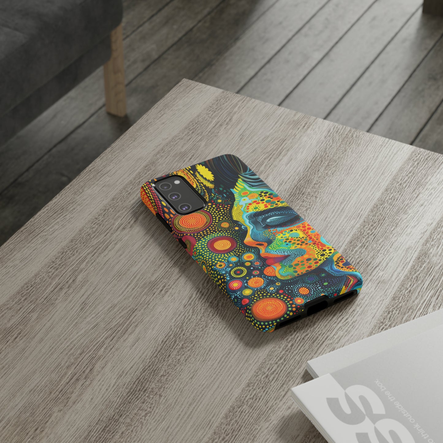 Phone Case, rainbow girl, Artistic design, Tough Case, Colorful whimsical rainbow fantasy design, iPhone 15, 14, 13, 12, 11, Samsung, Pixel