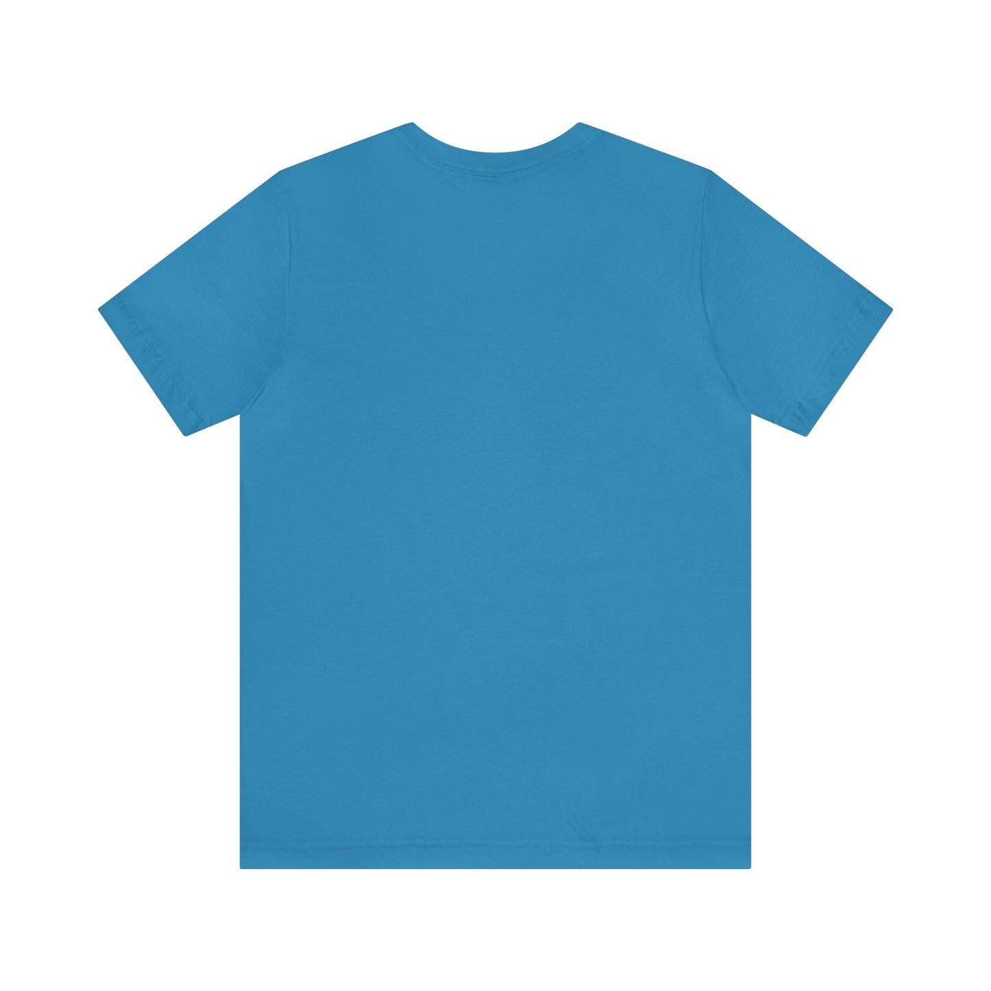 Blue board on the beach Unisex Jersey Short Sleeve Tee